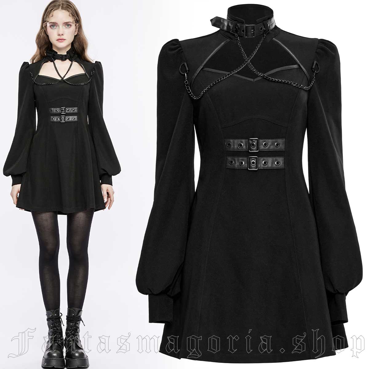 Harley Quinn Gothic Dress by PUNK RAVE brand