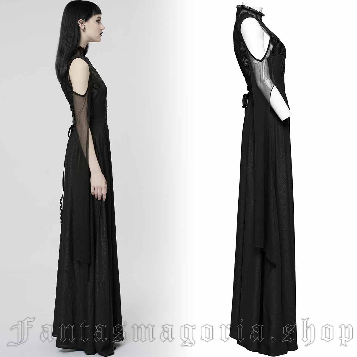 Black Sheer Dress, Tulle Dress, See Through Dress, Plus Size Clothing,  Elegant Dress, Mesh Dress, Gothic Clothing, Evening Cyberpunk Dress 