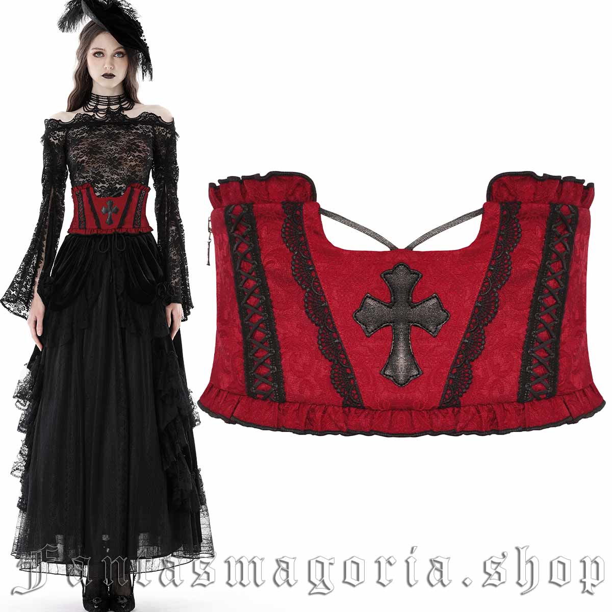 Black Waist Cincher  Steampunk dress, Steampunk clothing, Lolita fashion