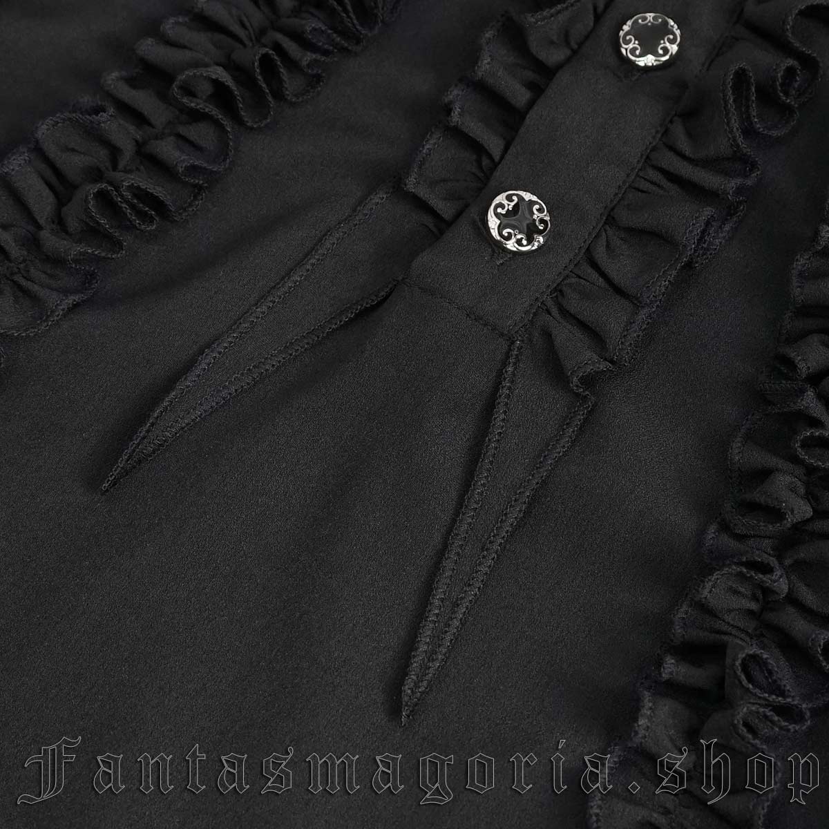 Versailles Black Shirt - Devil Fashion | Fantasmagoria.shop