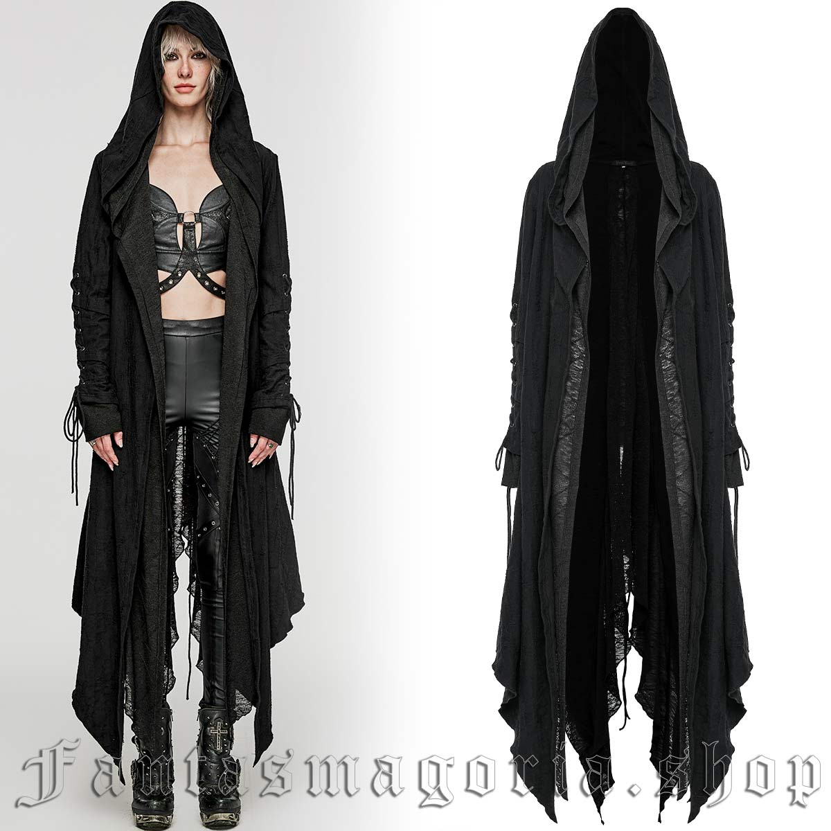 Goth hooded cardigan sale