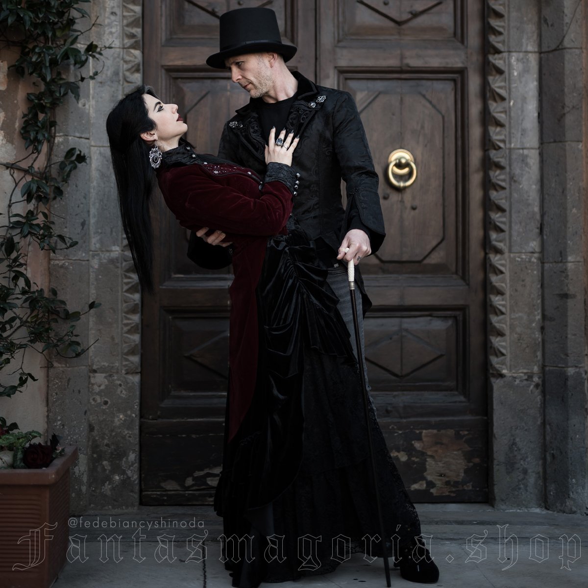 Devil Fashion CT022 Men's Vampire Victorian Gothic Jacket - Black or  Burgundy