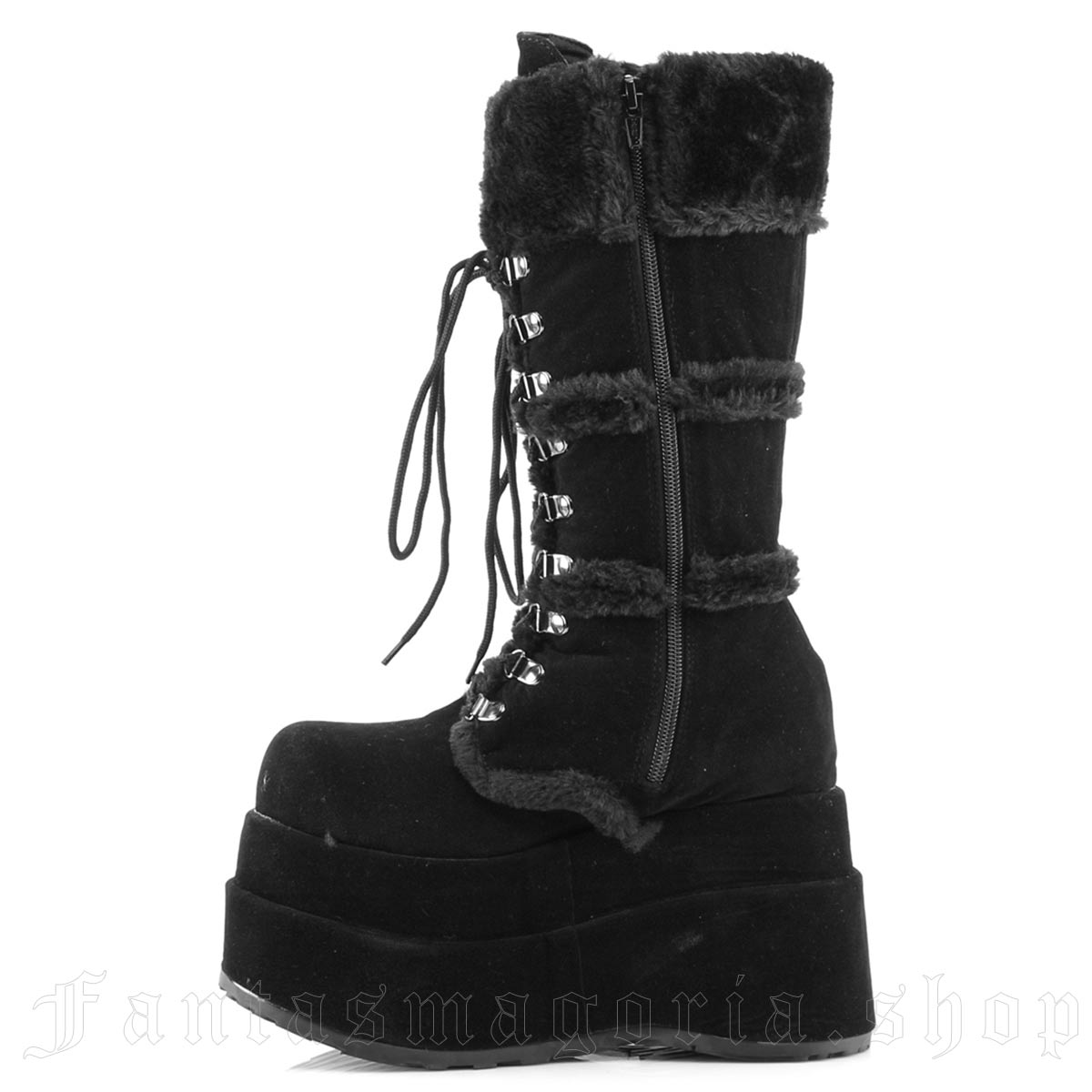 Womens shops black suede mid calf boots