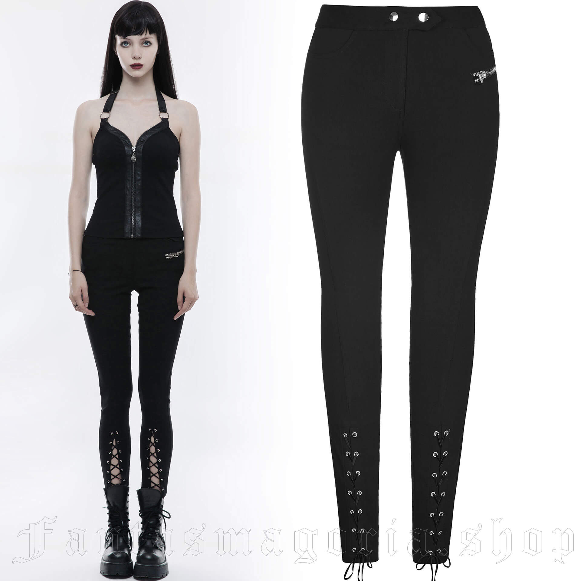 Girl Of Spades Trousers - Punk Rave - OPK-145 1