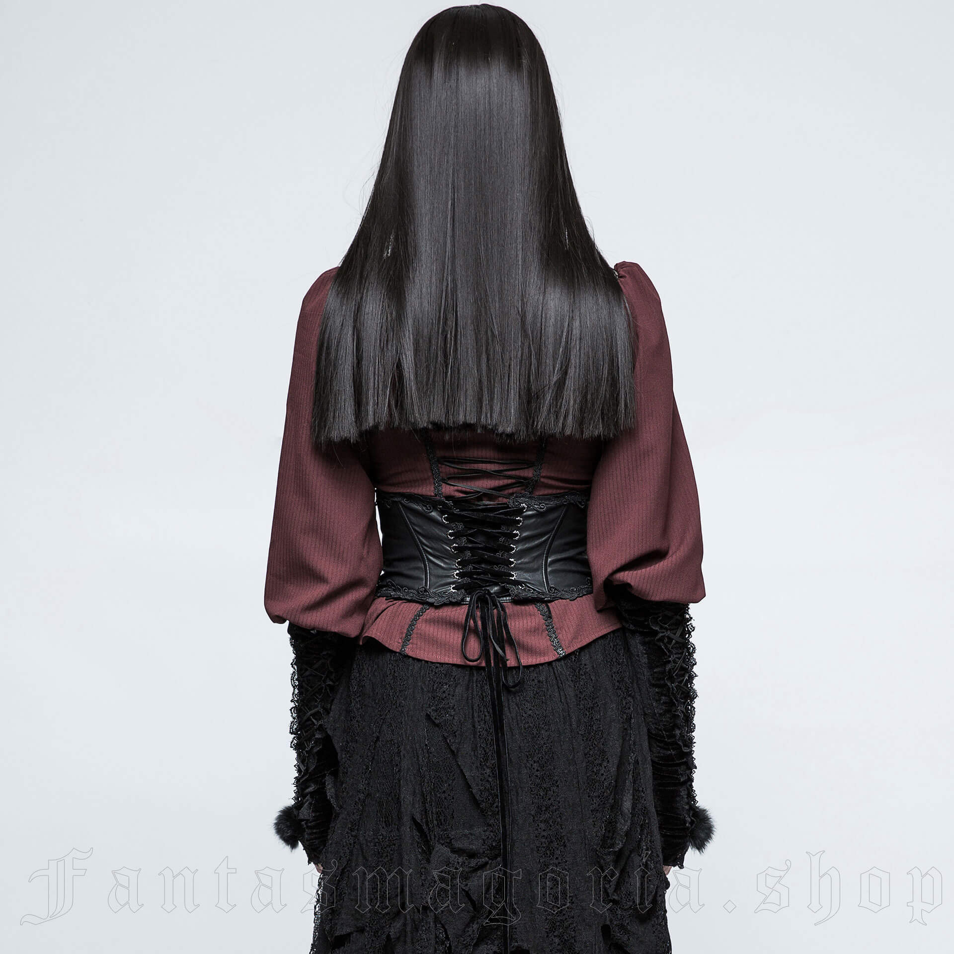 Gothic Women Tulle Skirts Waist Belt Lady Ruffles Pirate Corset Over Skirt  Punk