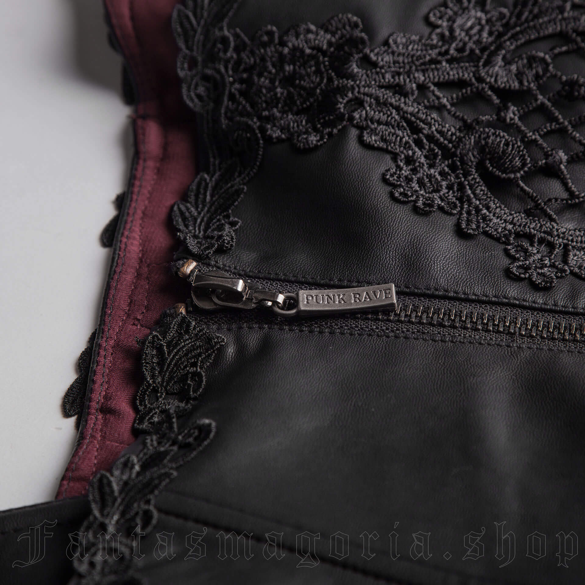 Tamara Black Lace and Mesh Corset-style Belt by Punk Rave - Gothic