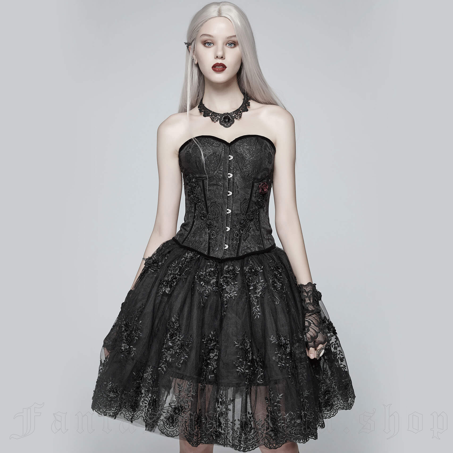 Ophelia Skirt WLQ-088 by PUNK RAVE brand