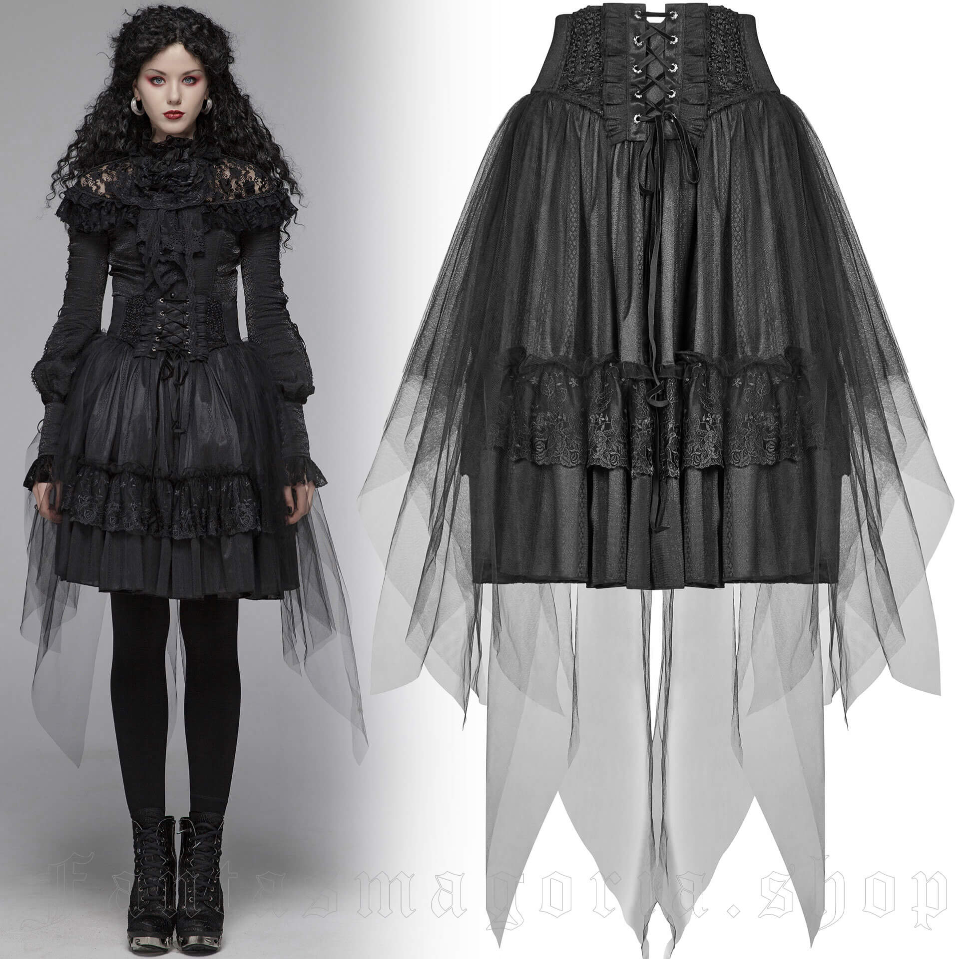 Gothic Butterfly Skirt - Punk Rave - WLQ-091 1