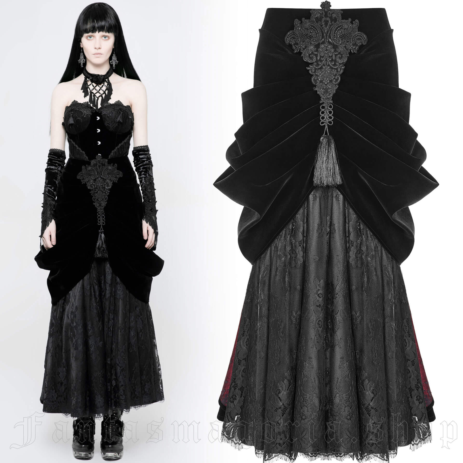 Edwardian Style Dress Victorian Masquerade Costume Gothic 