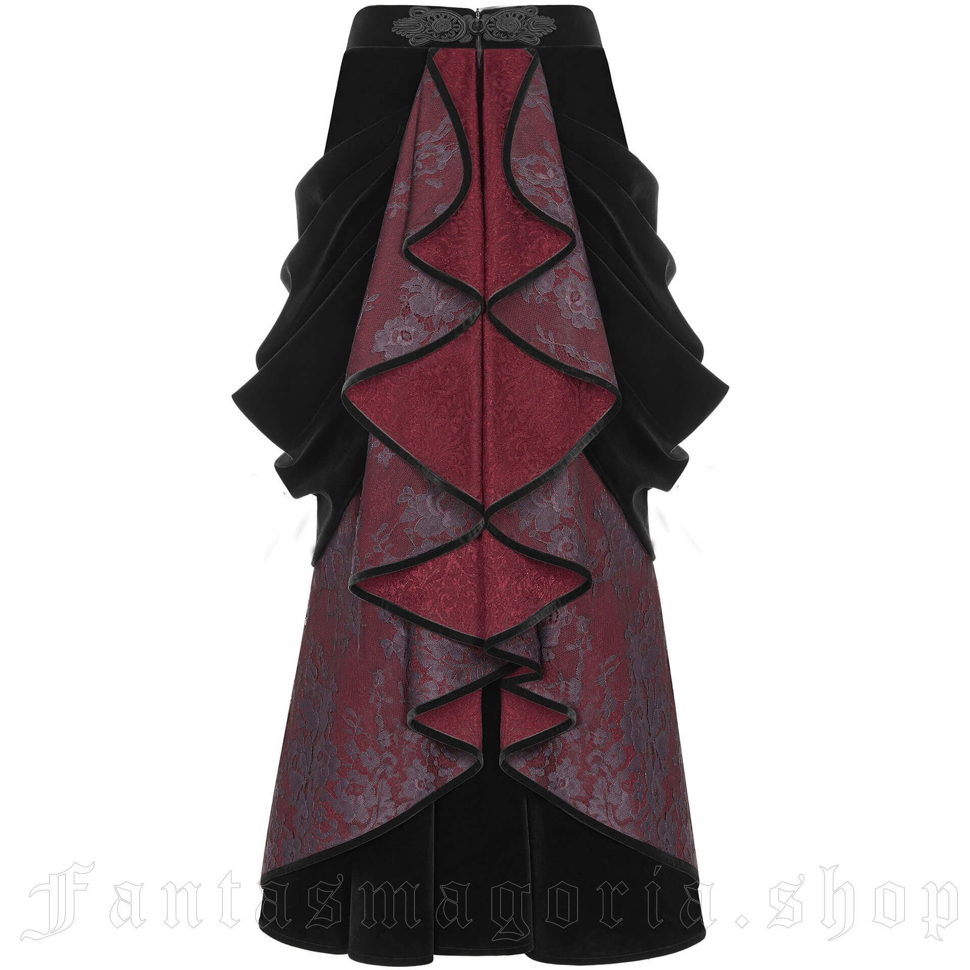 Red And Black Stripes Brocade Gothic Burlesque Corset Overbust Bustier  Manufacturer, Exporter, Supplier