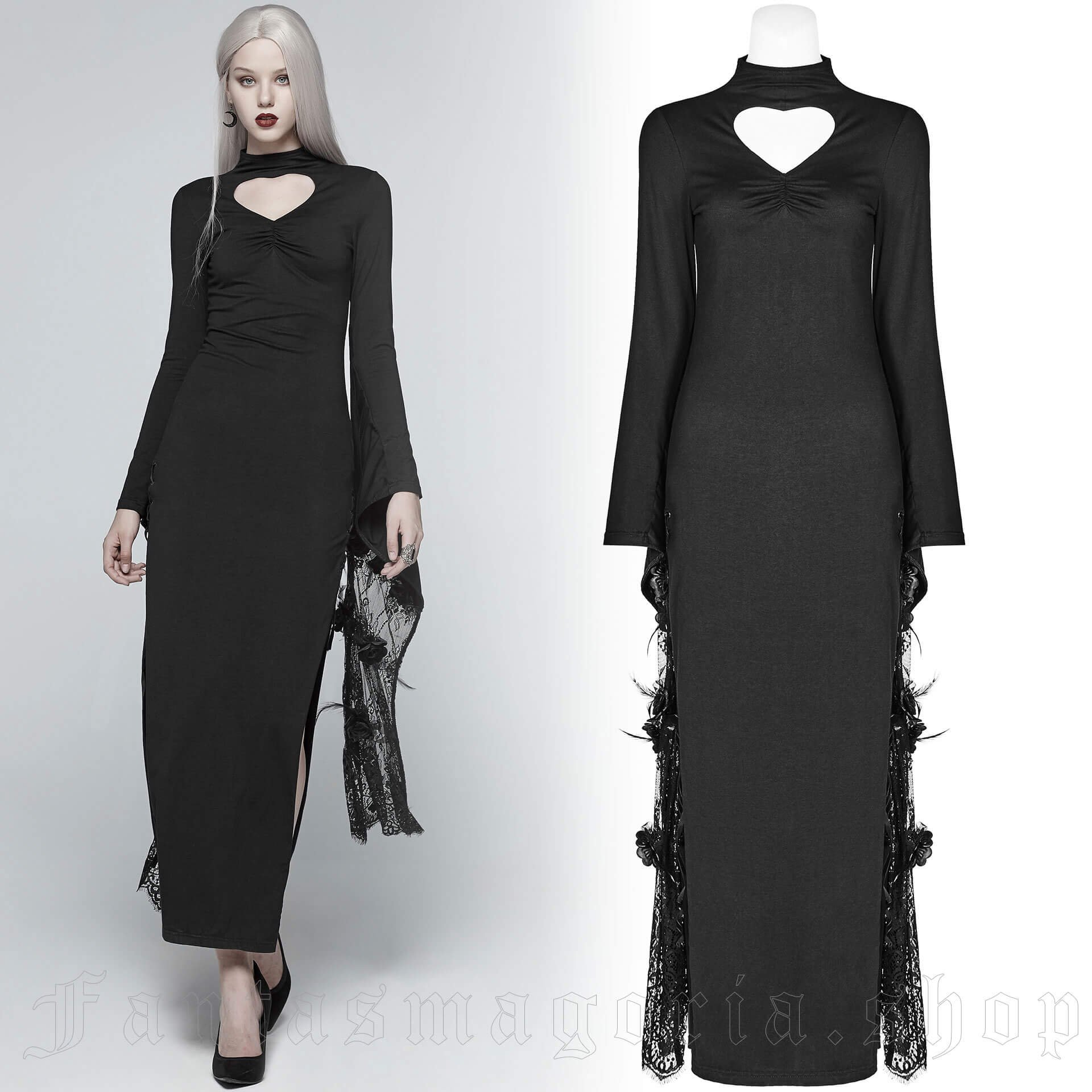 Gothic Geisha Long Dress - Punk Rave - WQ-378/BK 1