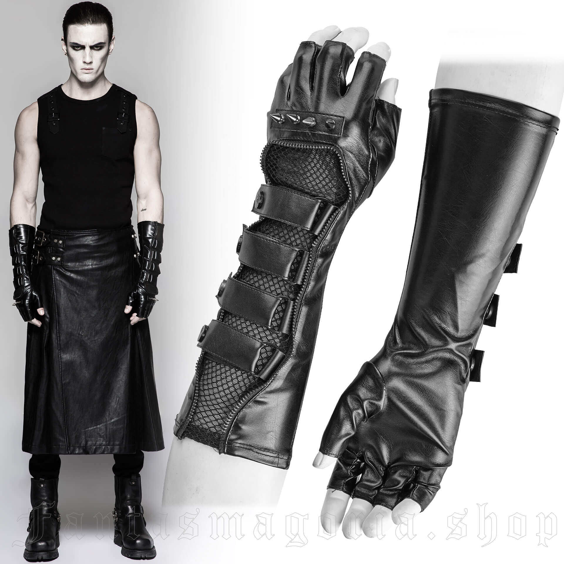 Predator Men's Gloves (Pair) - Punk Rave - S-214 1