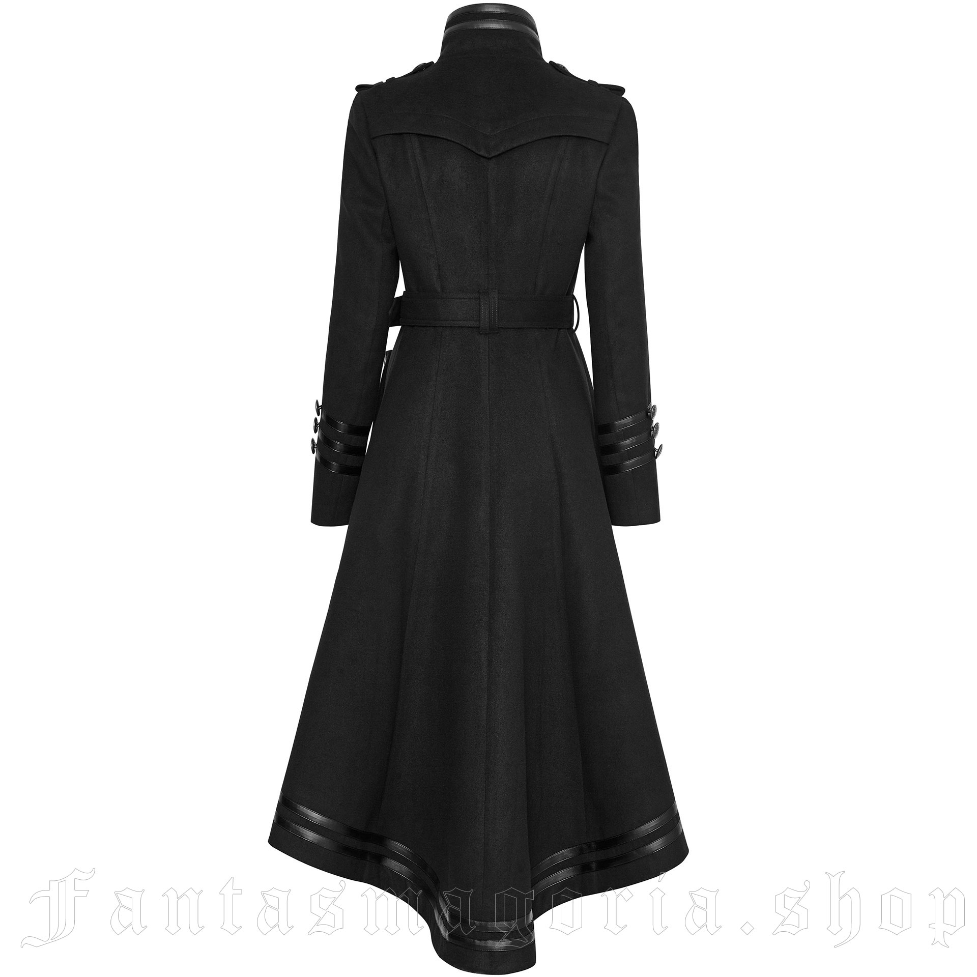 Women Gothic Victorian Style Trench Coat VTG Women Regiment Jacket