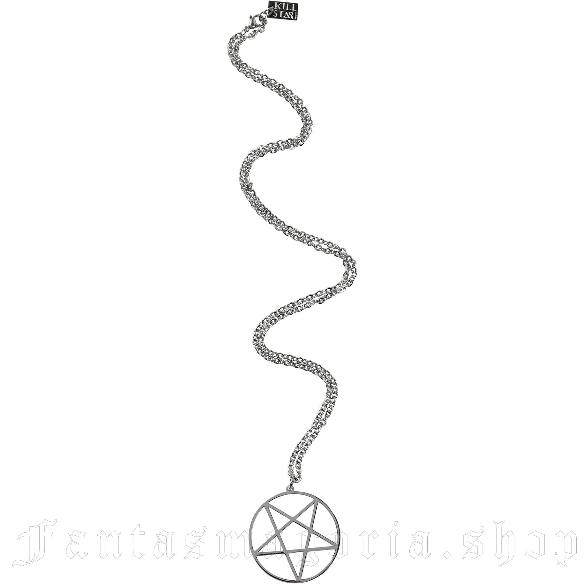 Stainless Necklace with Pentagram Pendant - Killstar KSRA000632