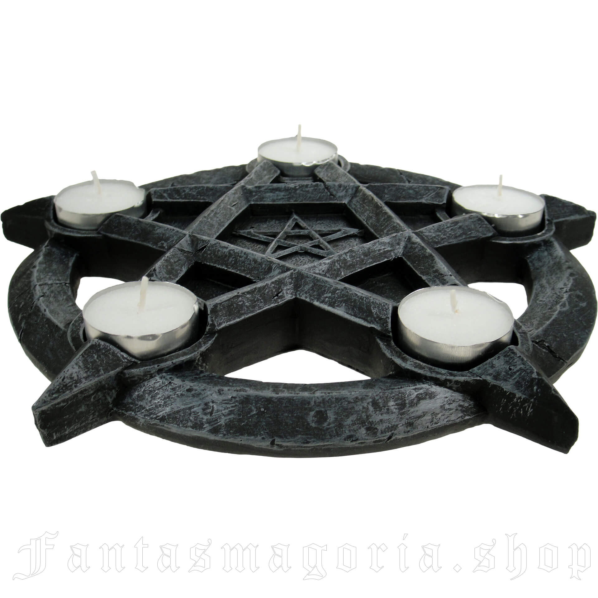 Pentagram Medium Candlestick Holder - Killstar