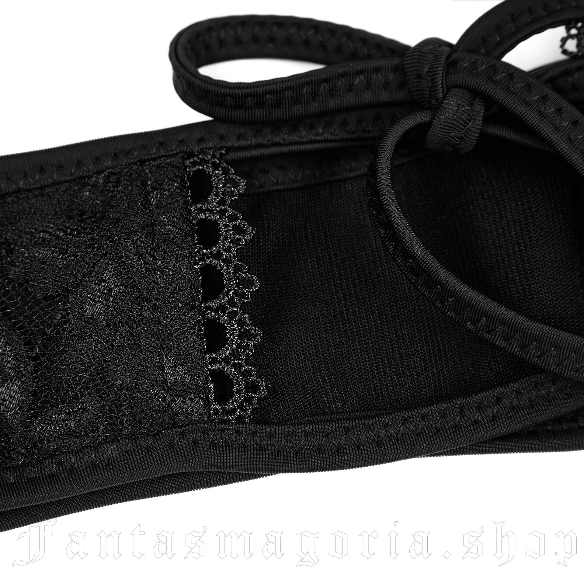 Black Brocade Panties WS-249 by PUNK RAVE brand