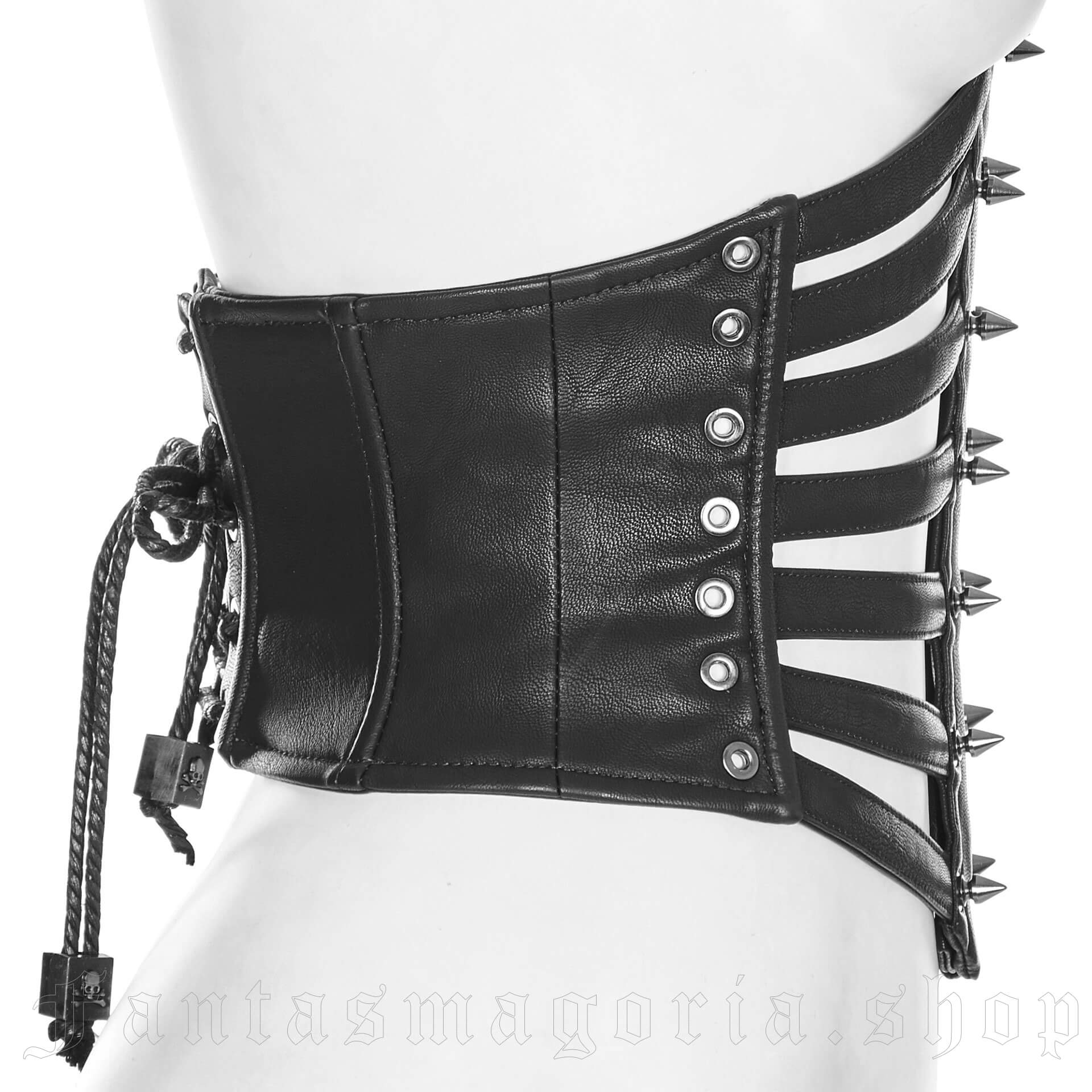 SAYFUT Black PVC Leather Steampunk Gothic Wasit Trainer Underbust Corset  Bustier : : Clothing, Shoes & Accessories