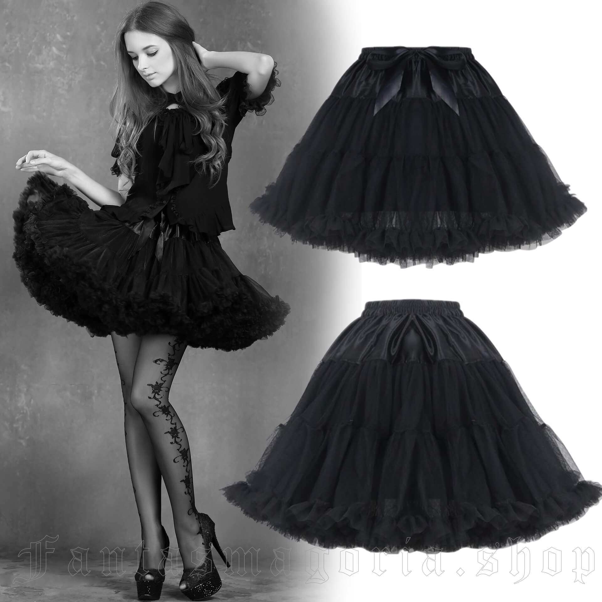 Alarica Petticoat Skirt - Dark in Love - KW030 1