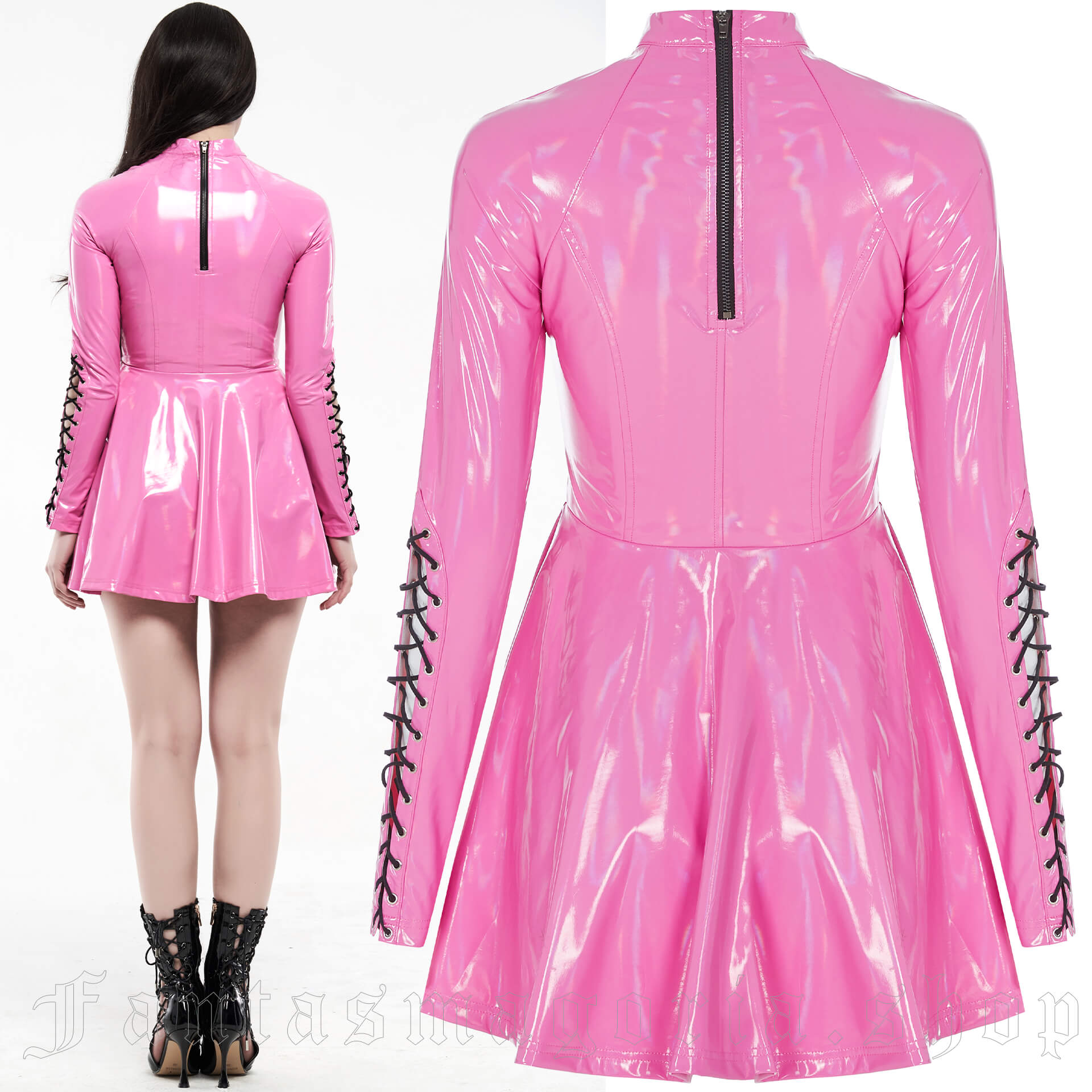 Pink Lollipop Dress WQ-481/PI by PUNK RAVE brand