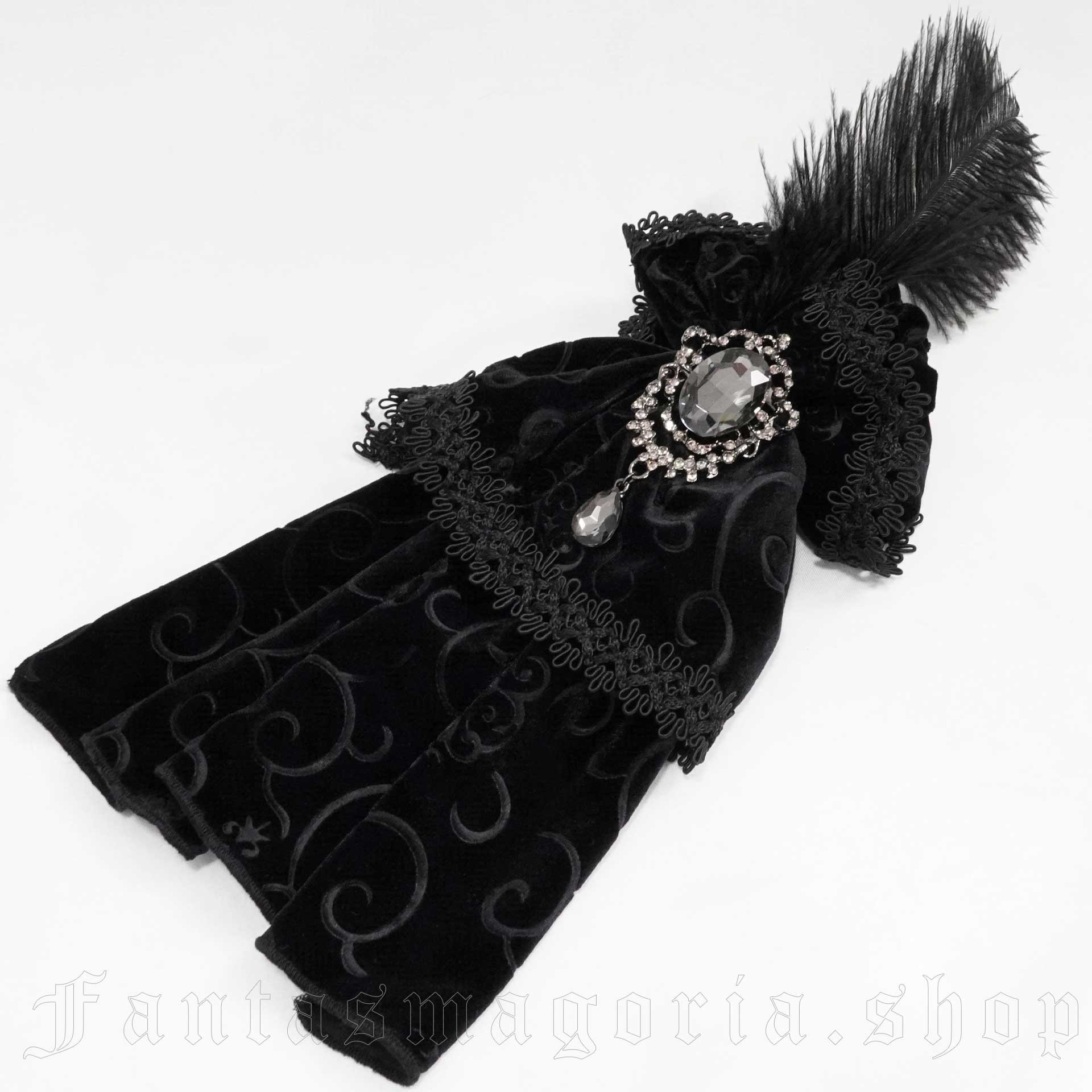 Black Swan Jabot - Devil Fashion - AS072 1