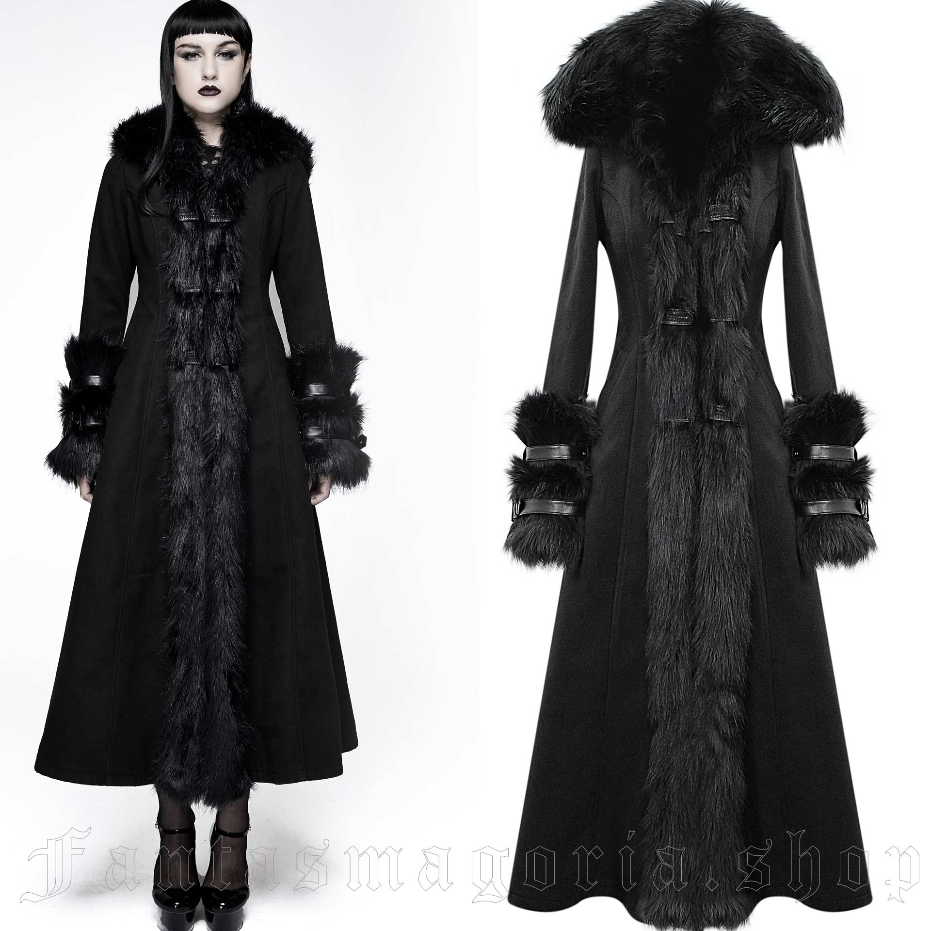 FoxTale Black Coat CT12601 by DEVIL FASHION brand