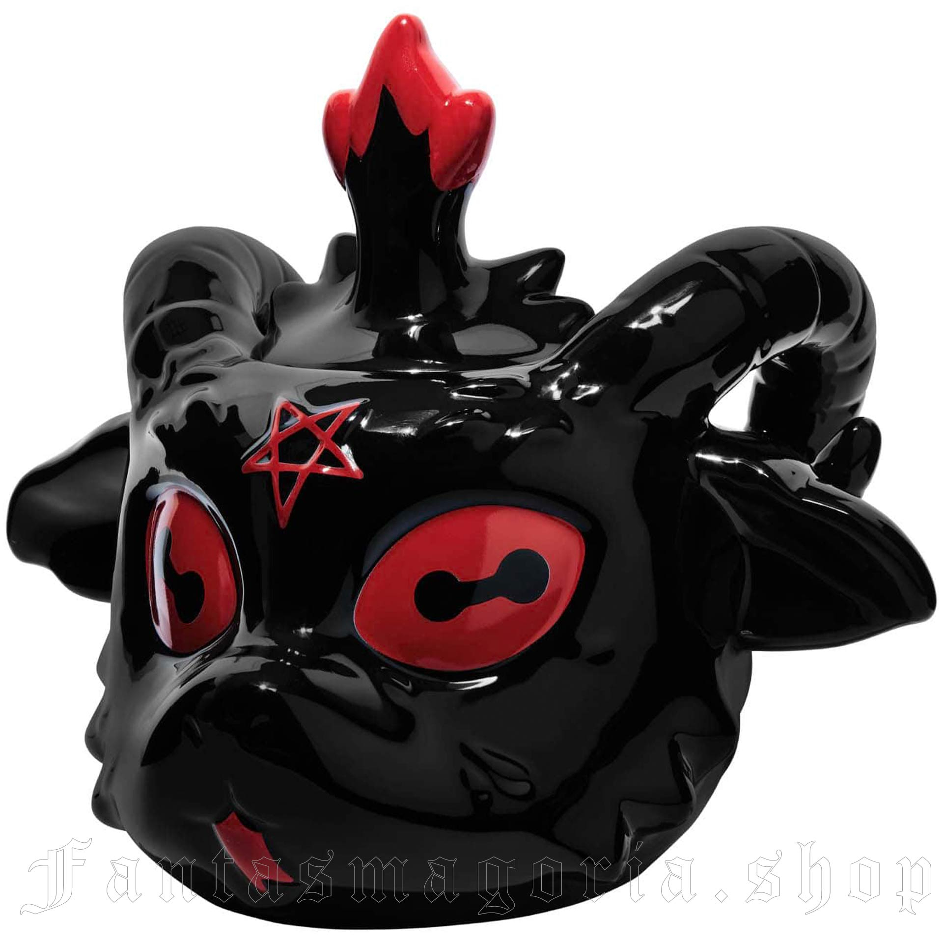 Gothic Black Baphomet Shaped Cookie Jar - Killstar KSRA003202