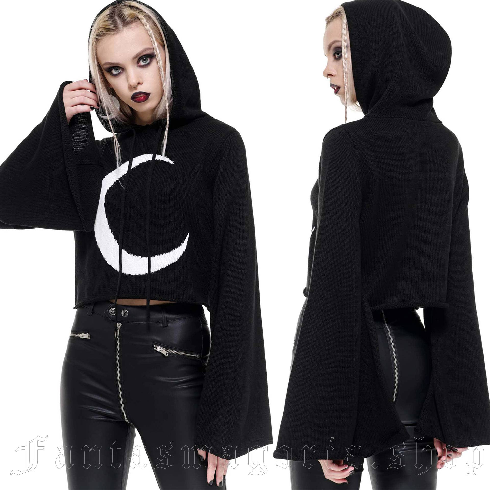 Women's Black Hoodie Sweater - Killstar KSRA002881