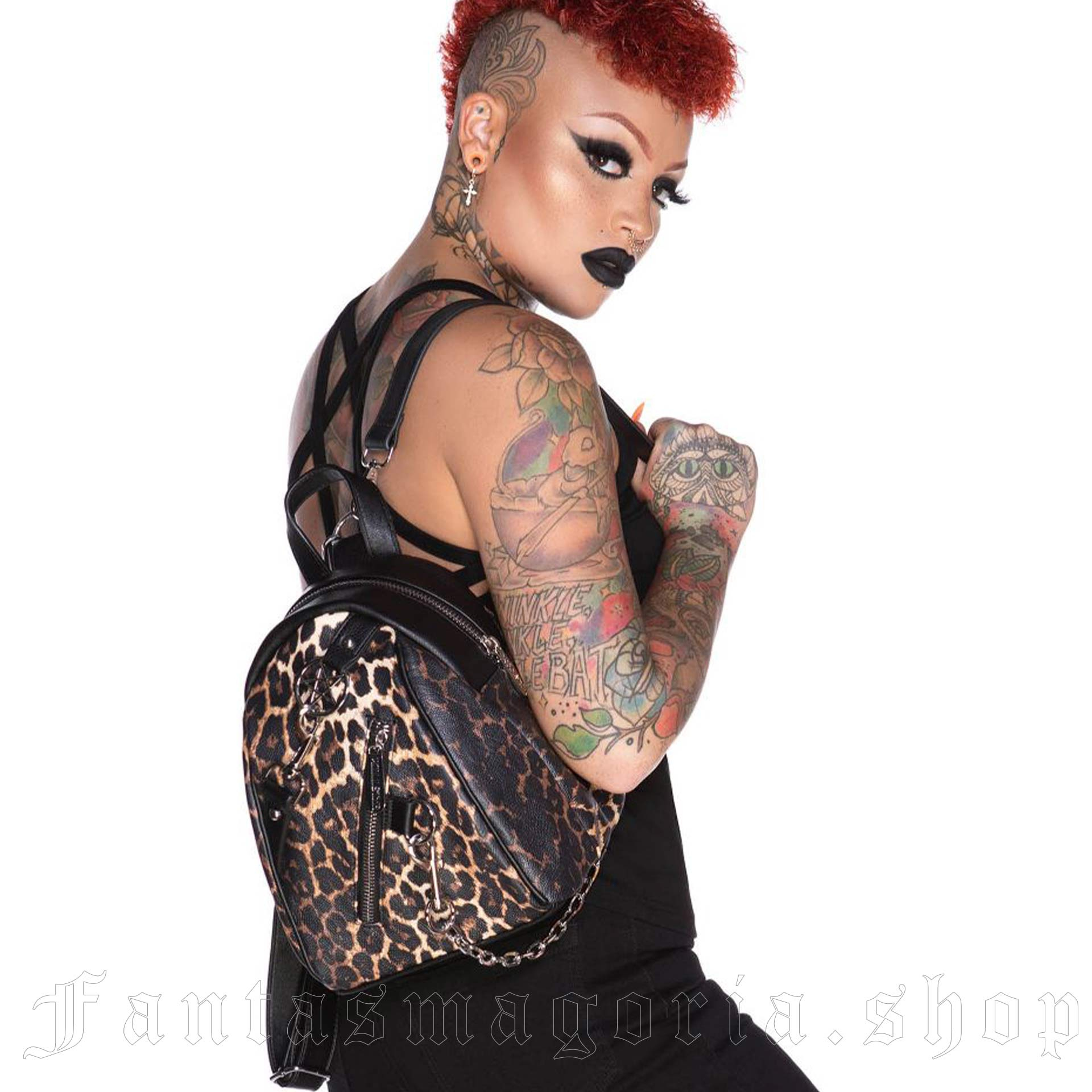 Untamed Leopard Mini Backpack - Killstar | Fantasmagoria.shop