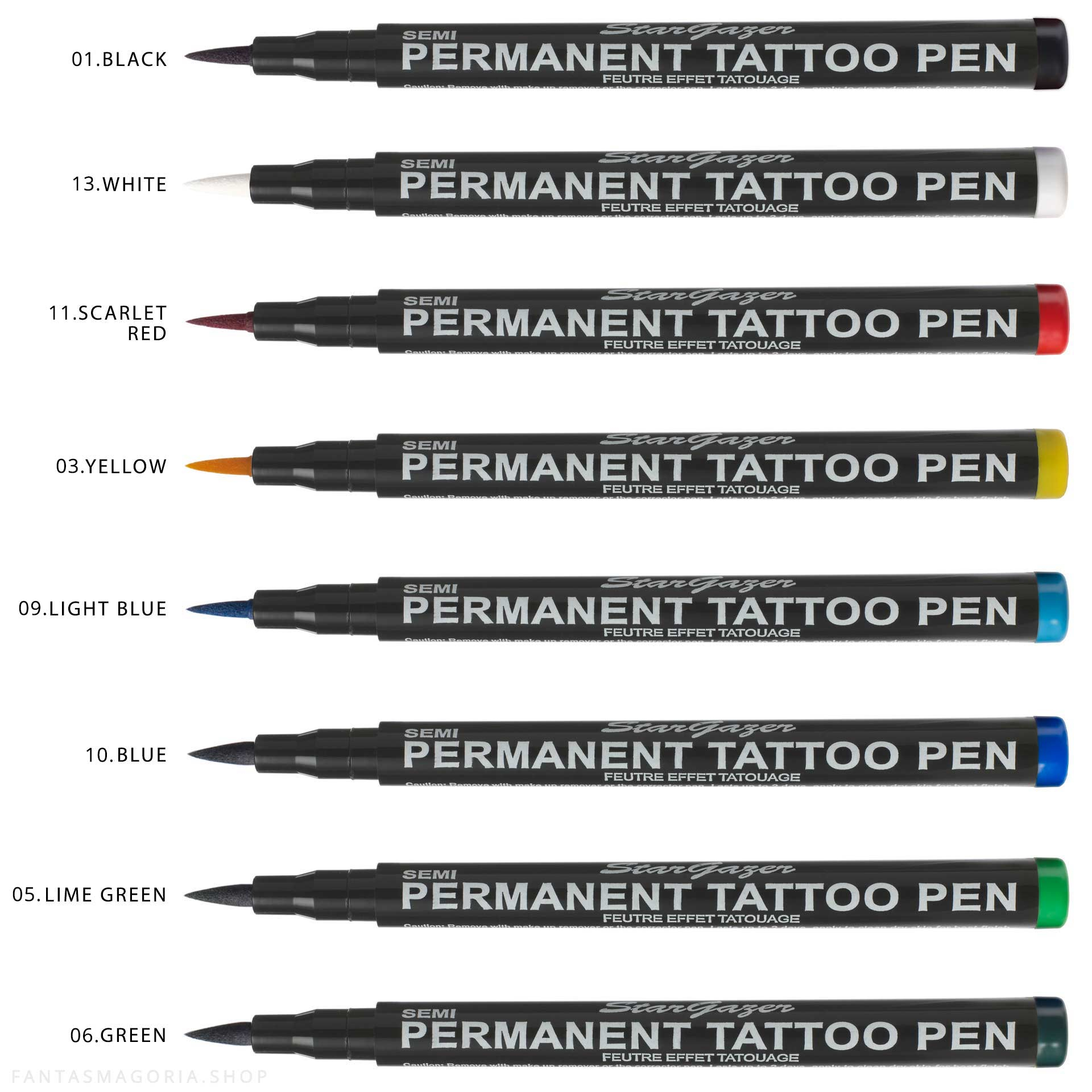 Inademen Uitgestorven Huidige Semi Permanent Tattoo Pen by Stargazer brand