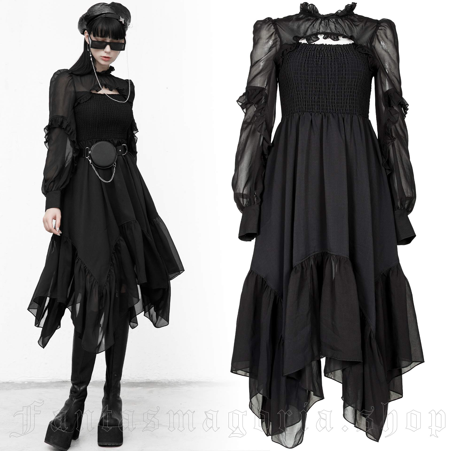 Aura Noir Dress by PUNK RAVE brand