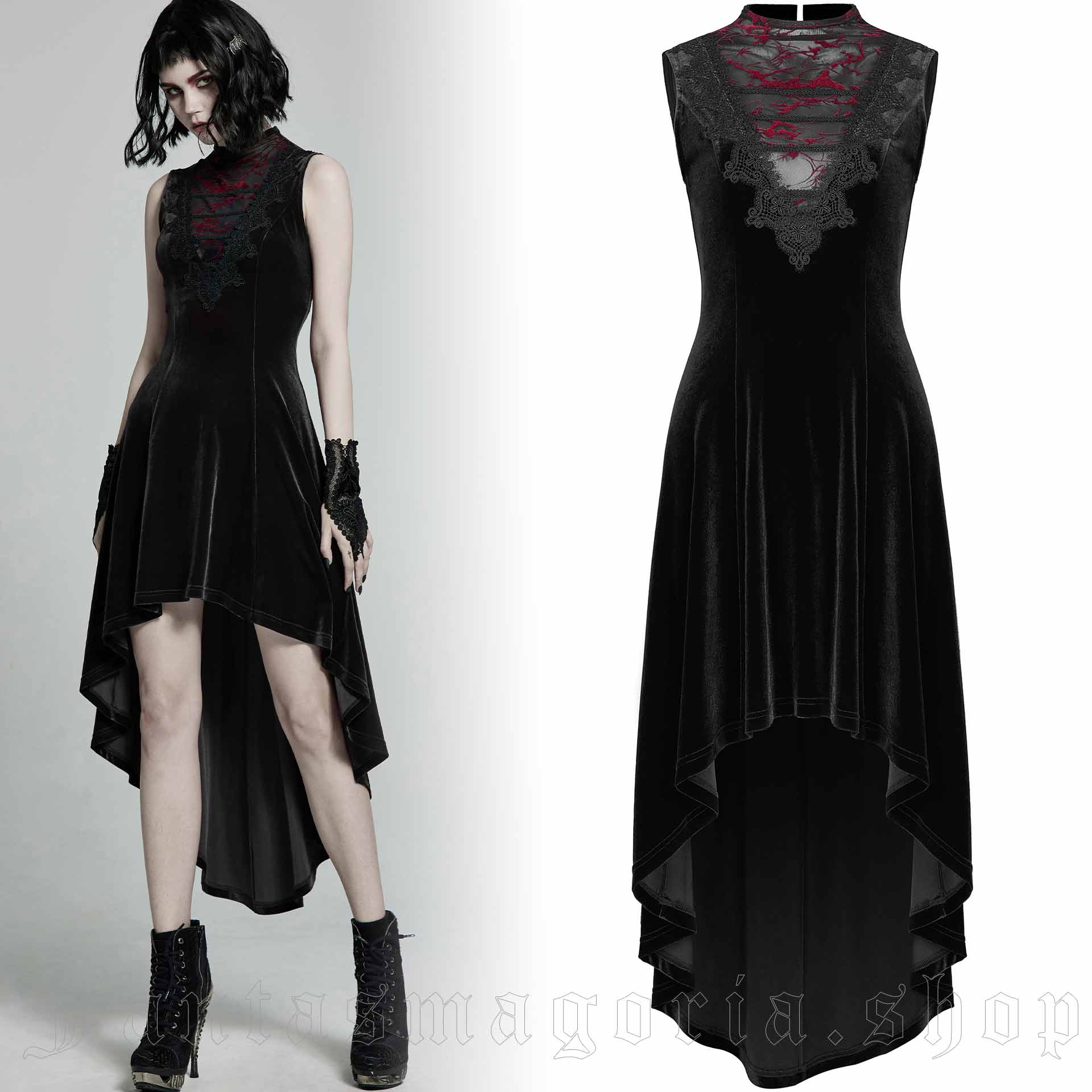 Hidden Desire Black Dress - Punk Rave - WQ-523/BK 1