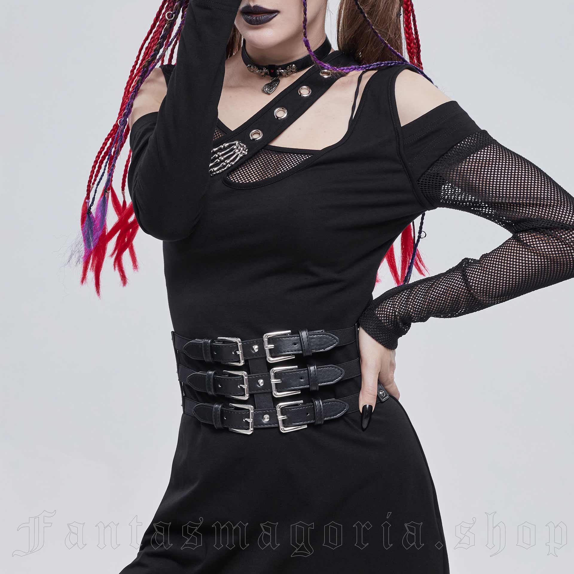 corset (belt) DEVIL FASHION - Laying Down The Law Punk Metallic