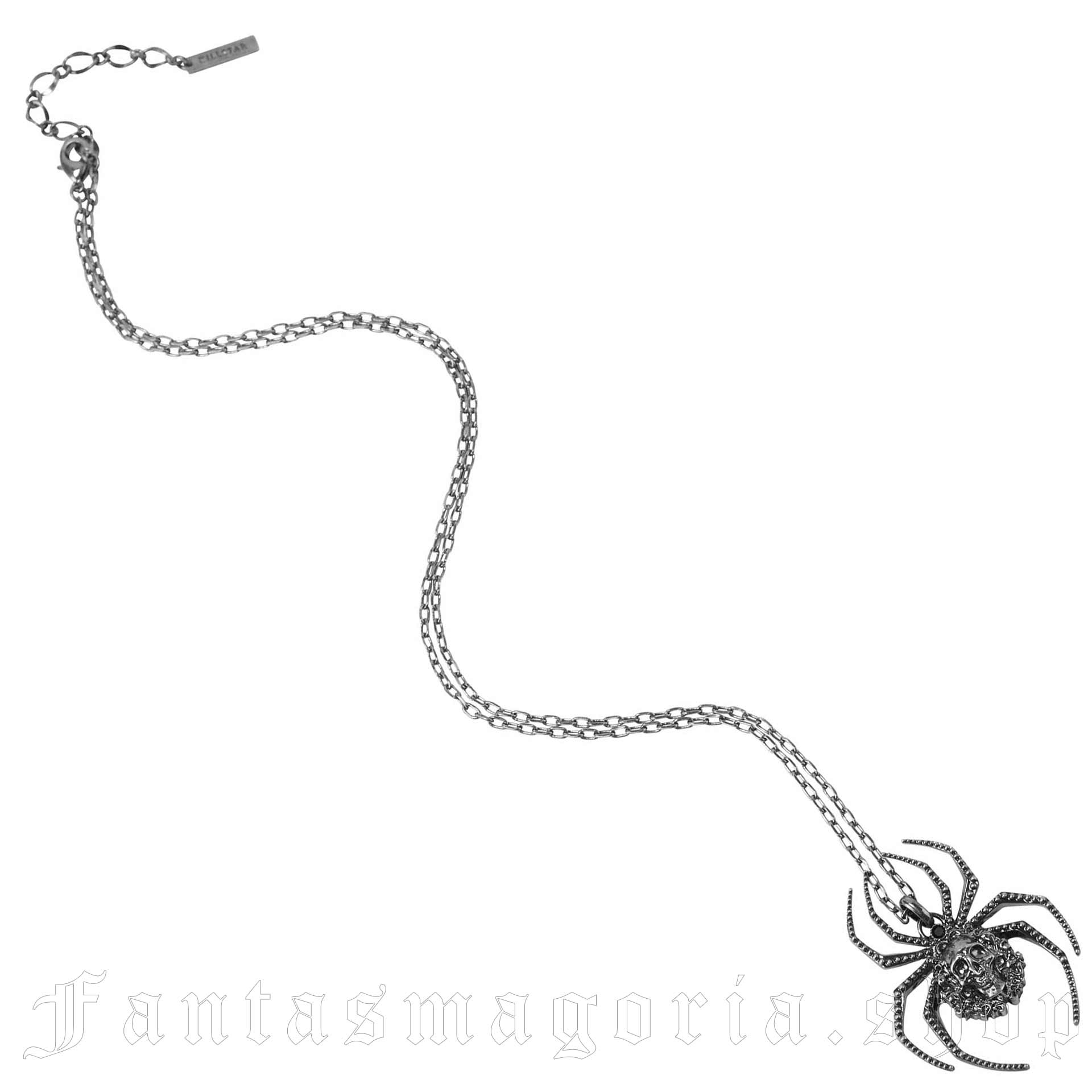 Necklace KILLSTAR - Arachna Morte - Silver