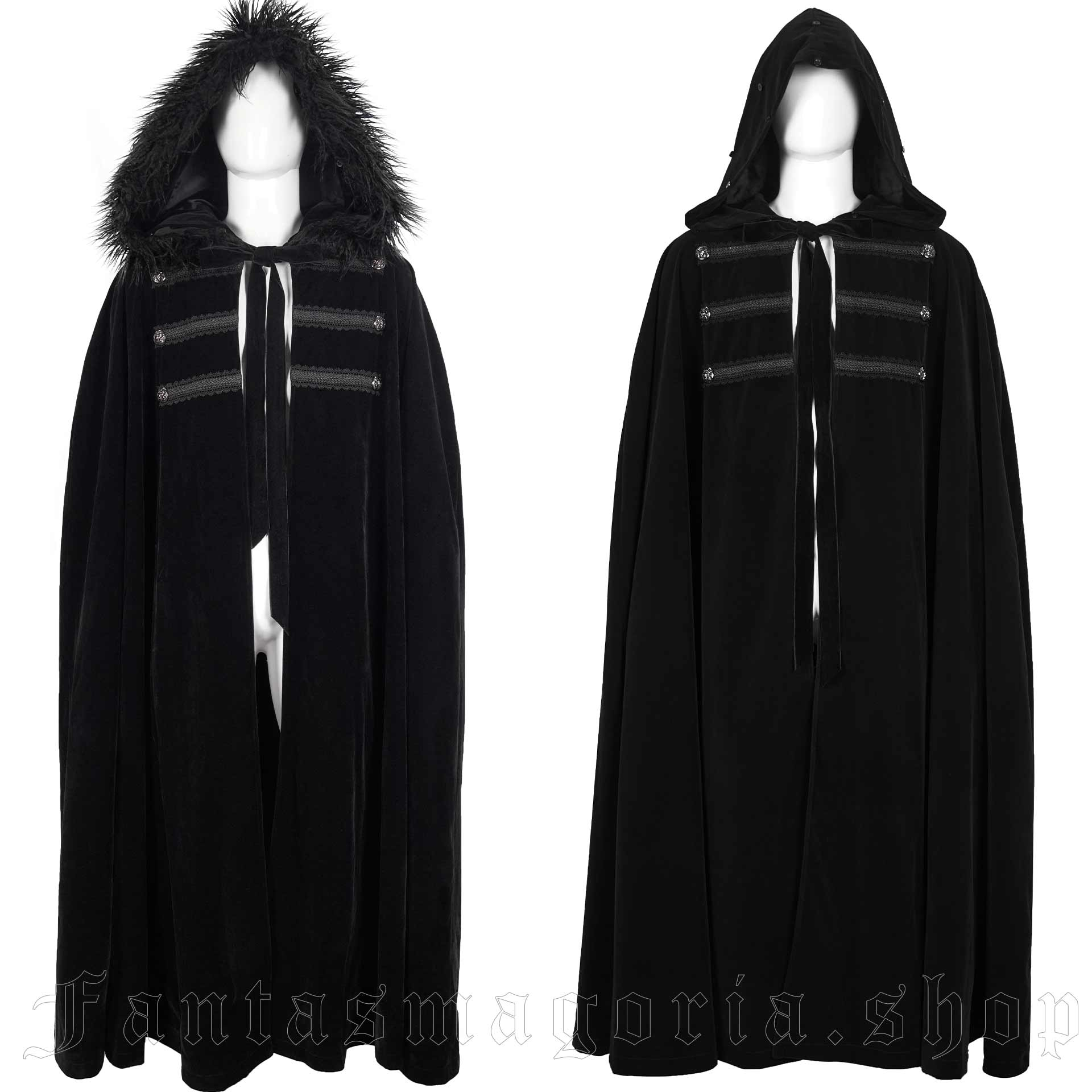 Grimoire Black Cloak CA02601/BK by Devil Fashion brand
