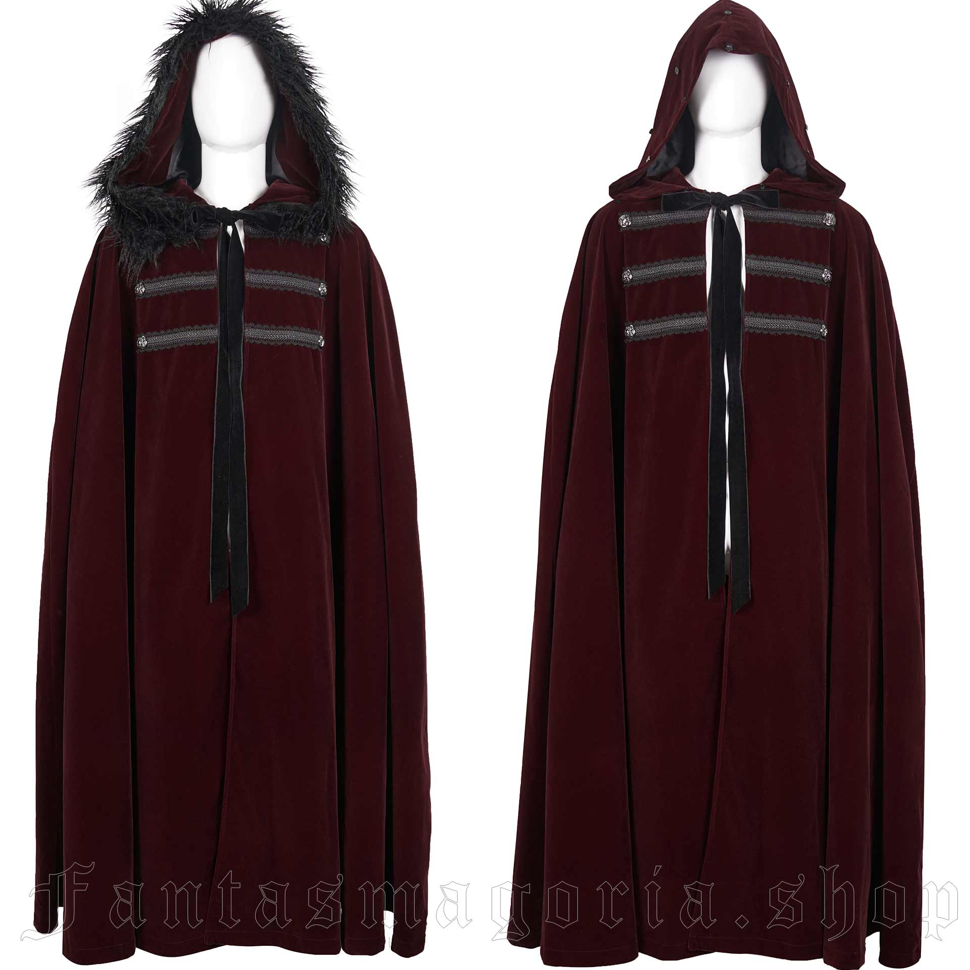 Grimoire Red Cloak CA02602/RD by Devil Fashion brand