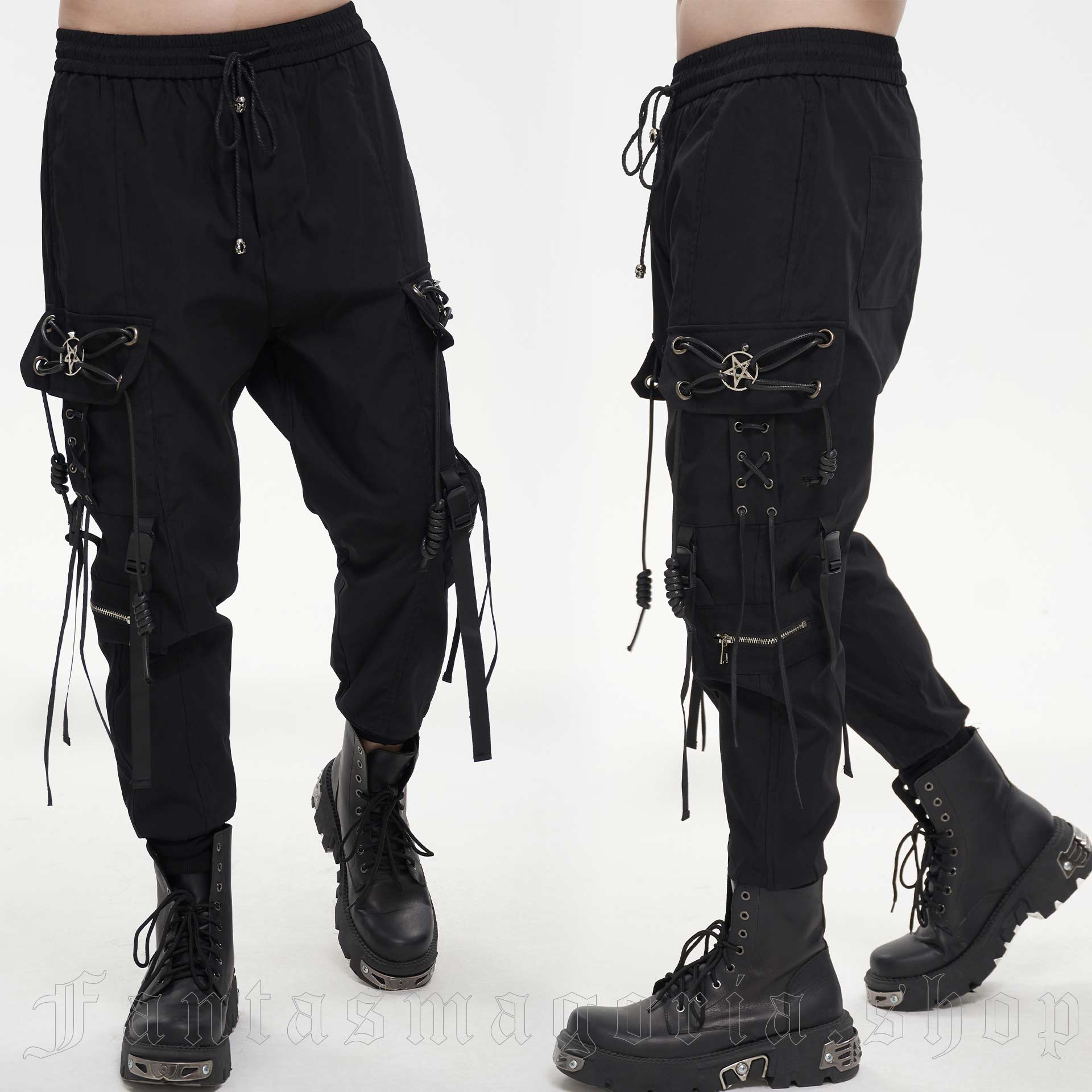 Pentagram Cargo Pants PT171/BK by Devil Fashion brand