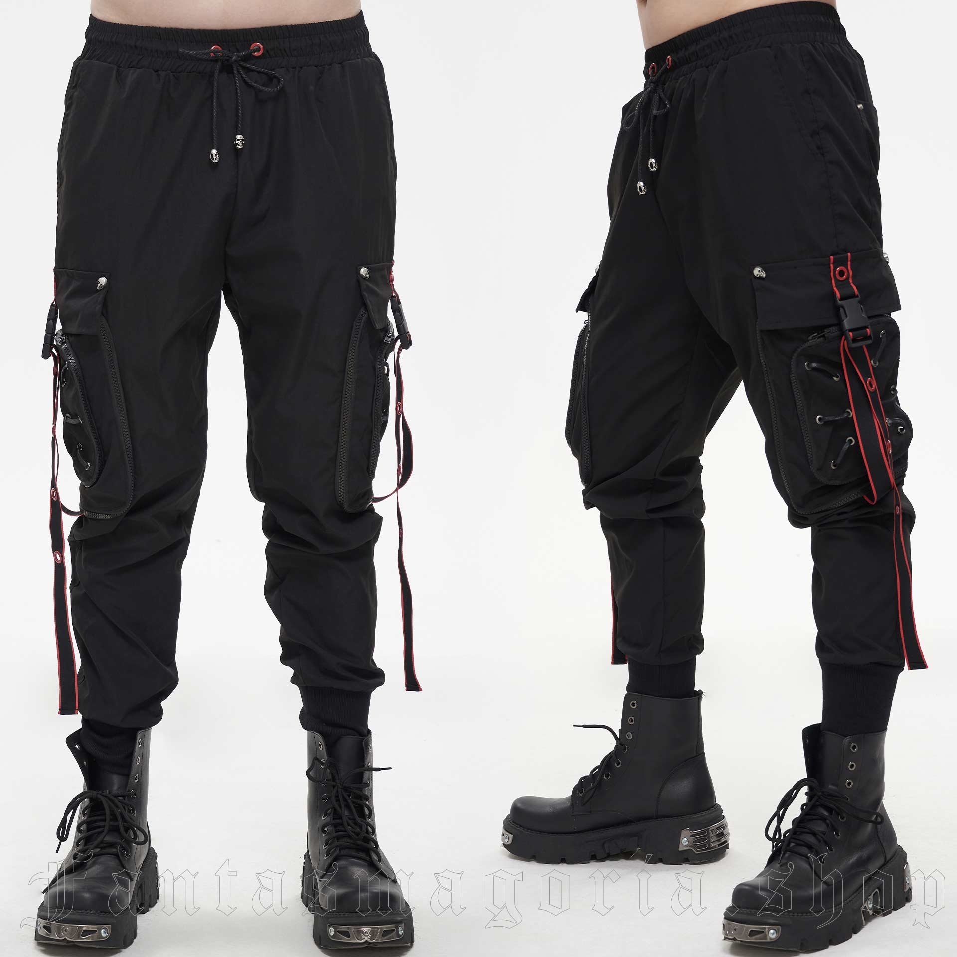 Techwear Cargo Joggers - Devil Fashion - PT176/BK 1