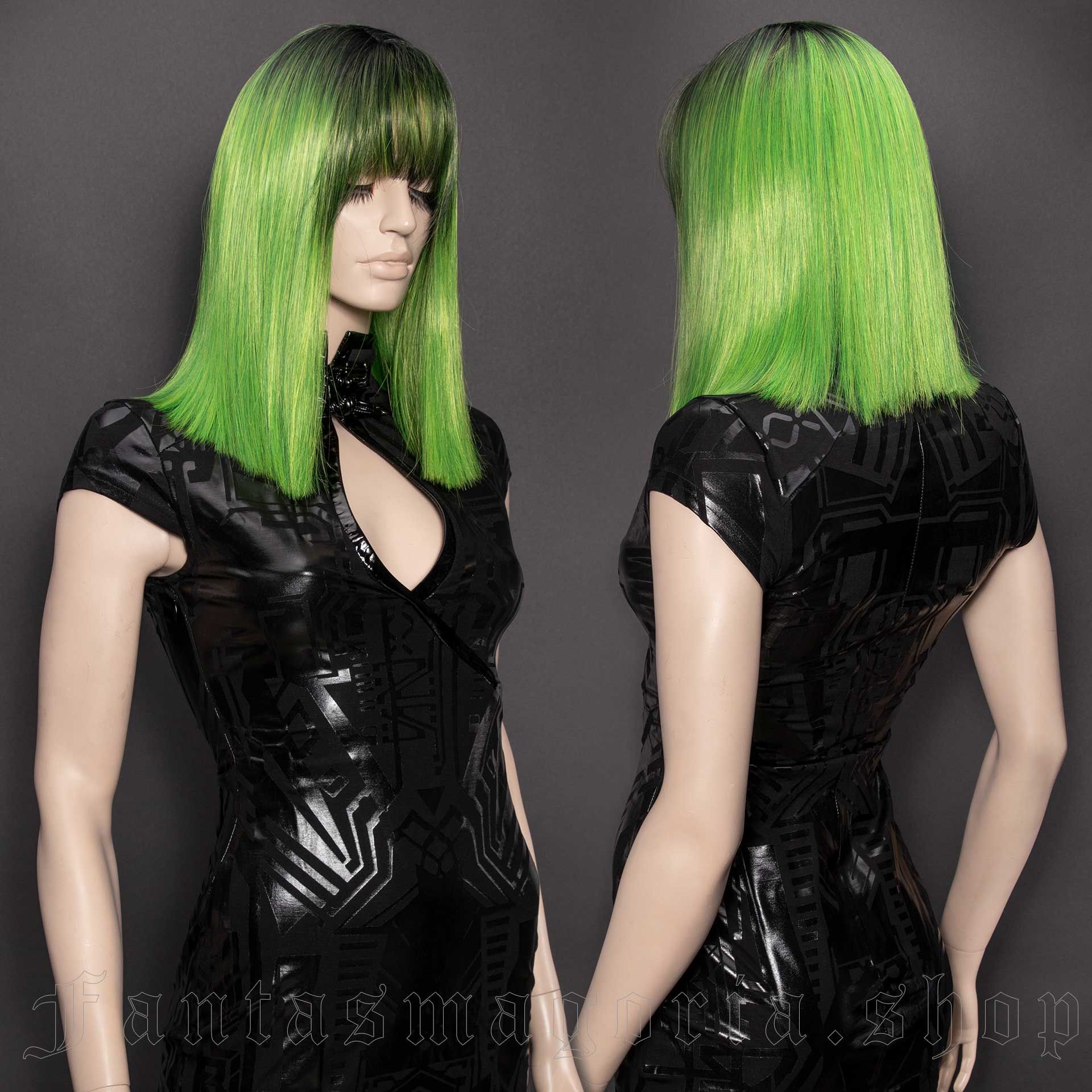 Hades Cyber Green Wig - Wigs - FAWIG-023 1