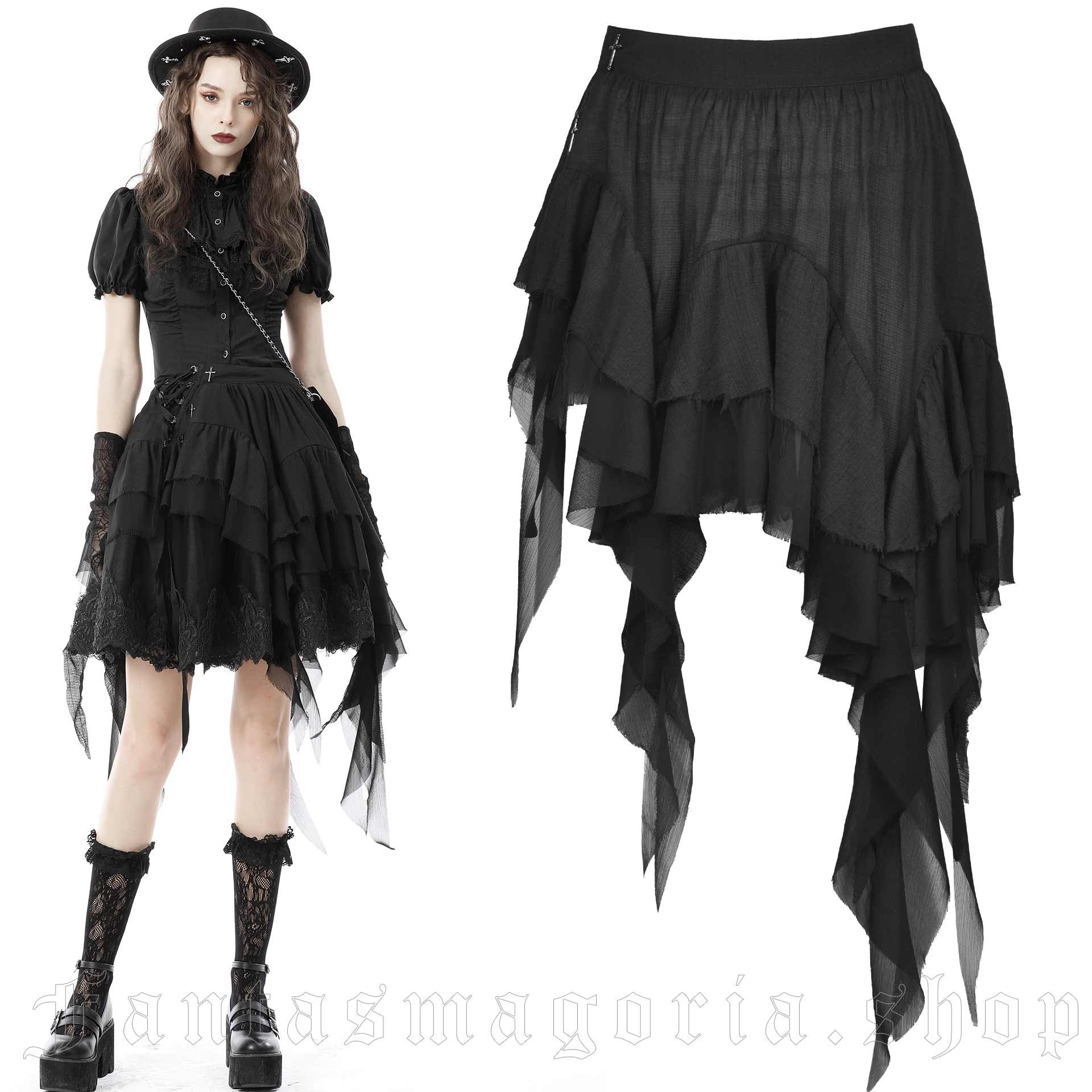 Women`s black skirt.. Dark in Love KW218.