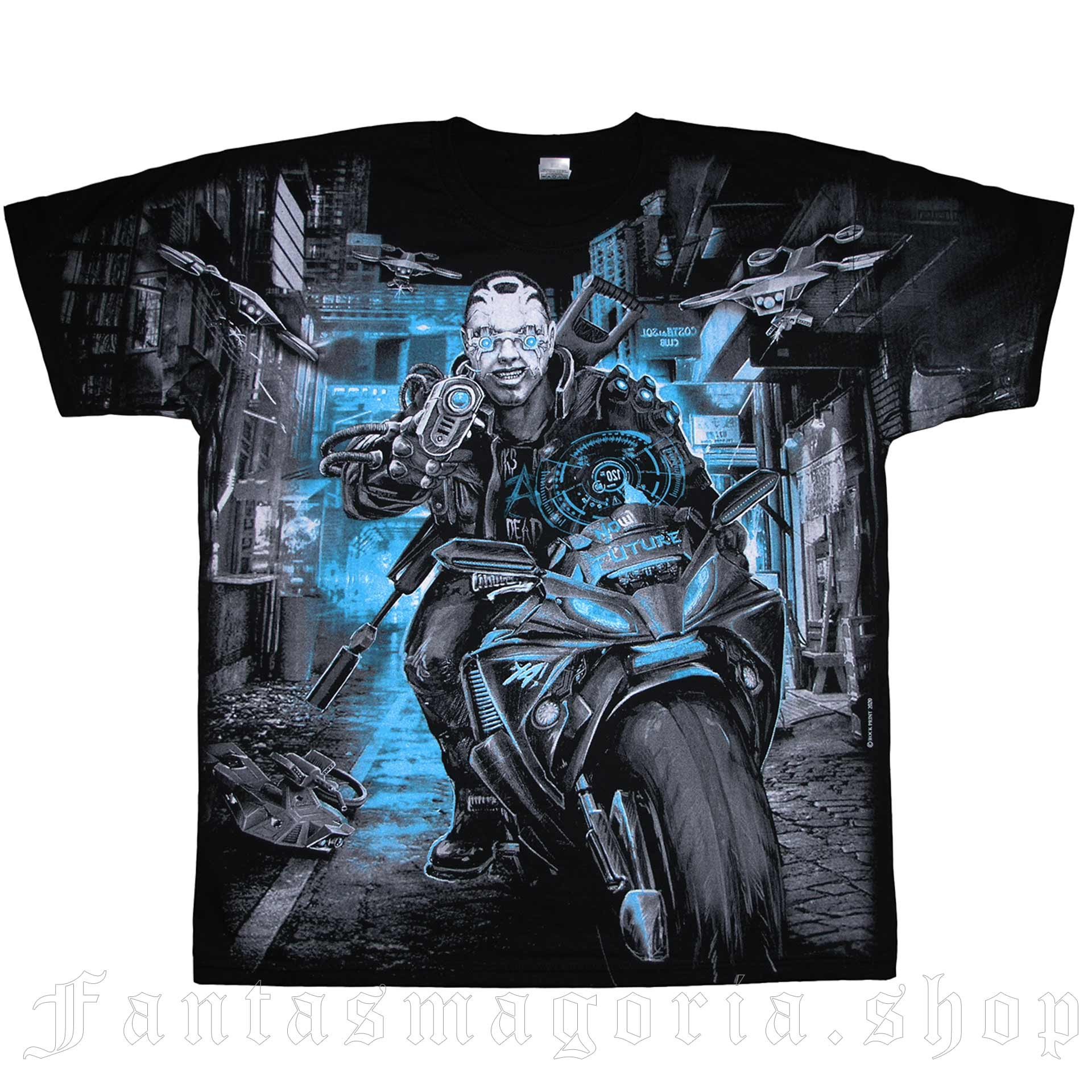 Cyberpunk Riot T-shirt - Rock Merch - T279 1