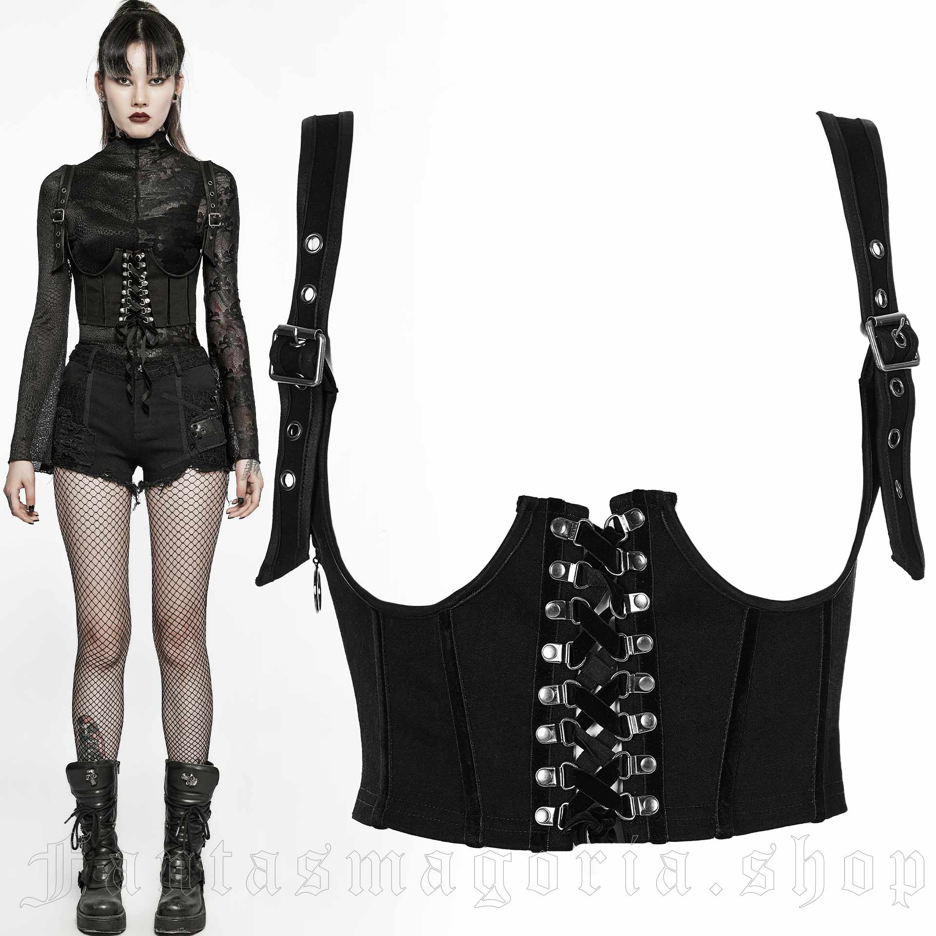 Out From Under Fishnet Seamed Corset