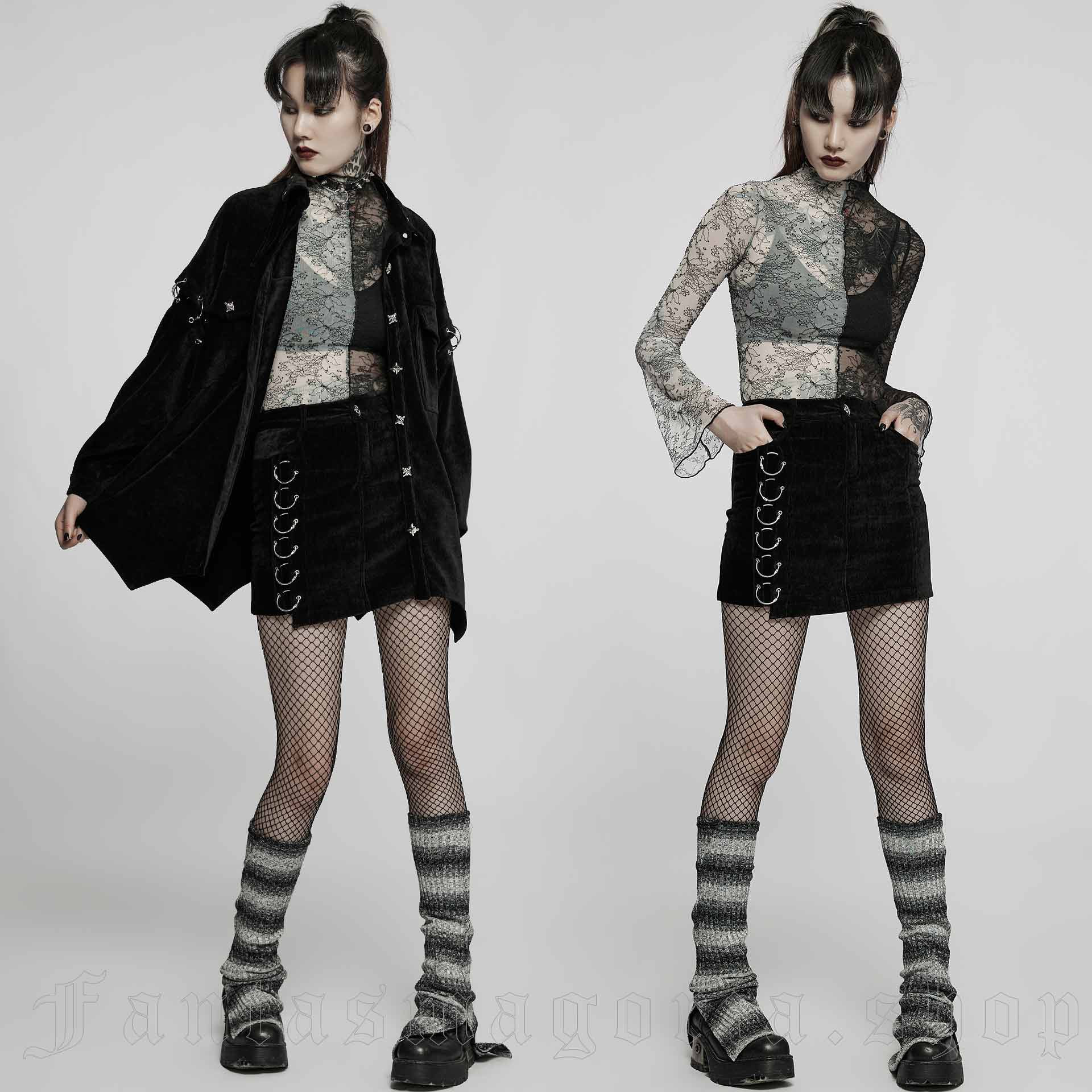 Alice Black and White Legwarmers by Punk Rave brand
