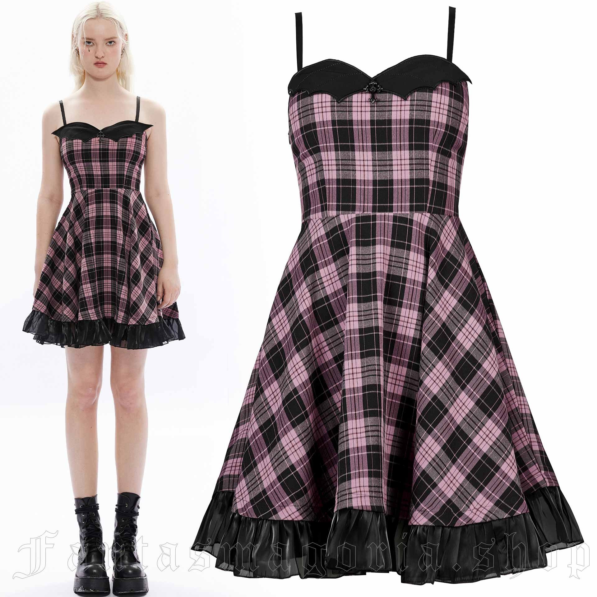Women`s romantic gothic short dress.