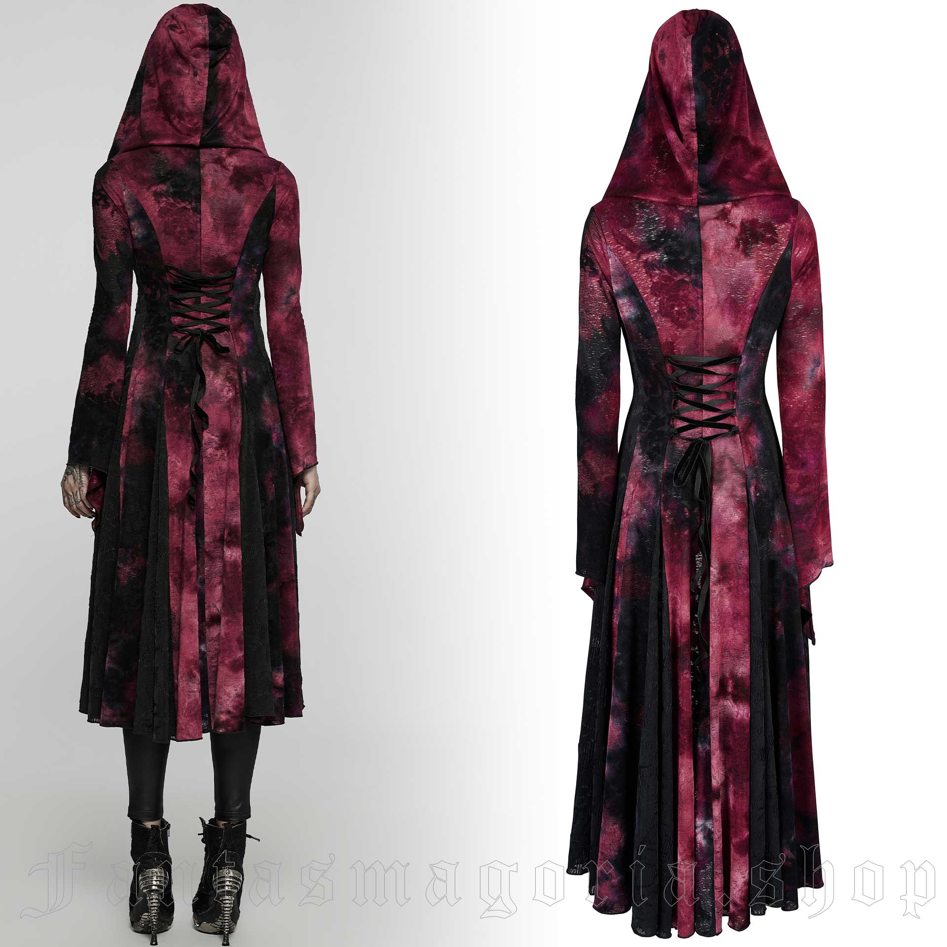 Women`s gothic red summer coat.