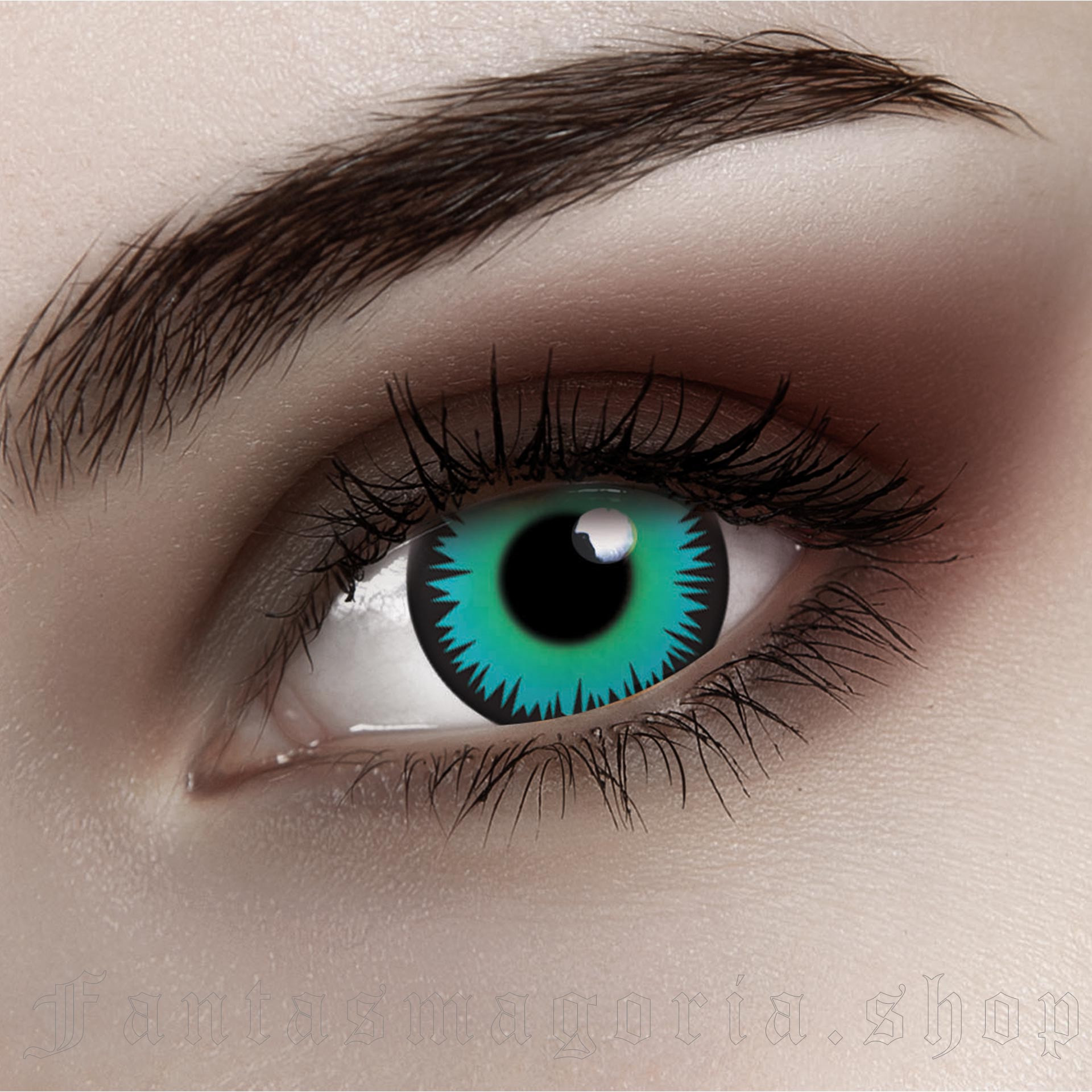 White Cosplay Rinne Rings Coloured Contacts - Daily Costume Lenses