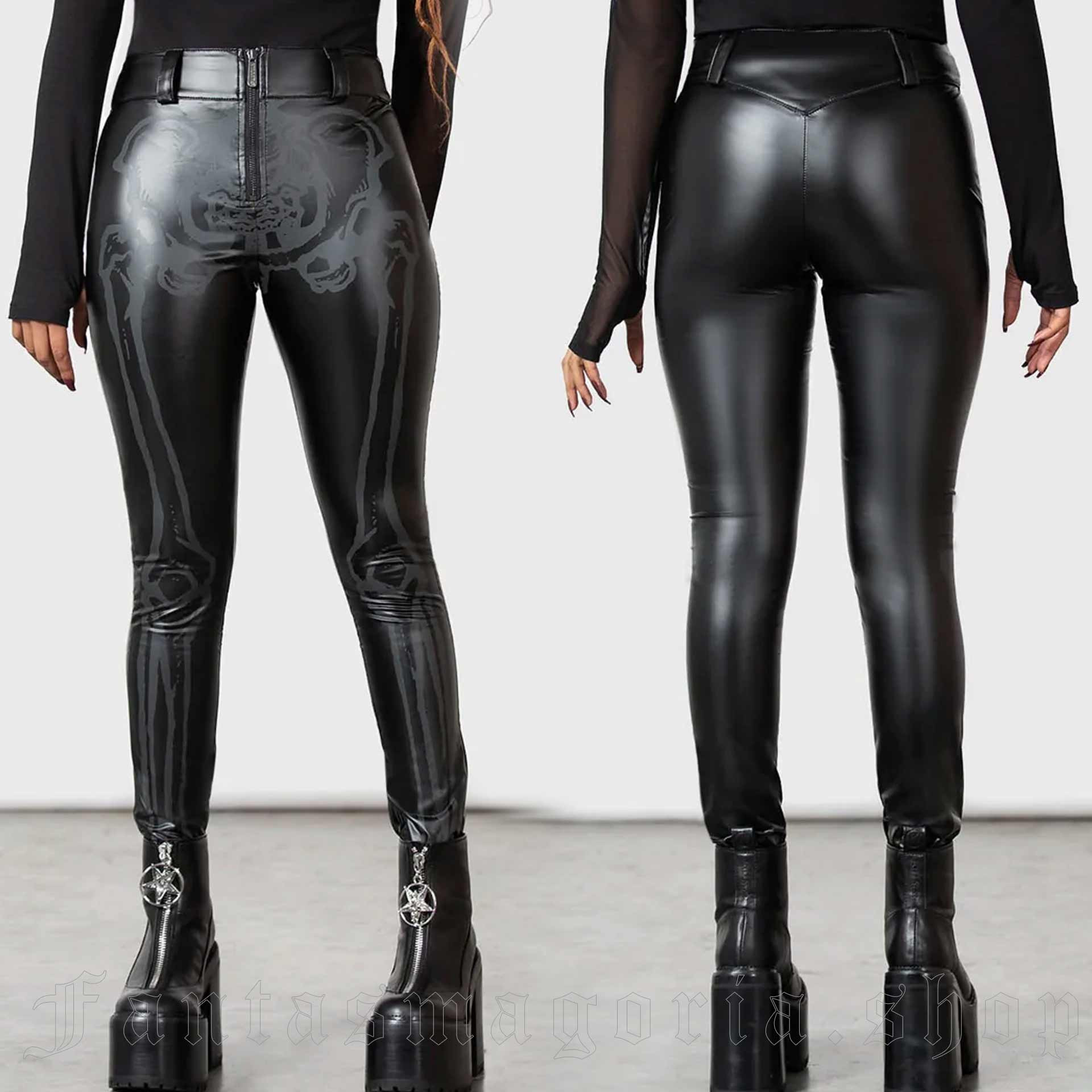 Black Cotton Spandex Lace-Waist Leggings XS S M L XL 2XL 3XL plus size  pants