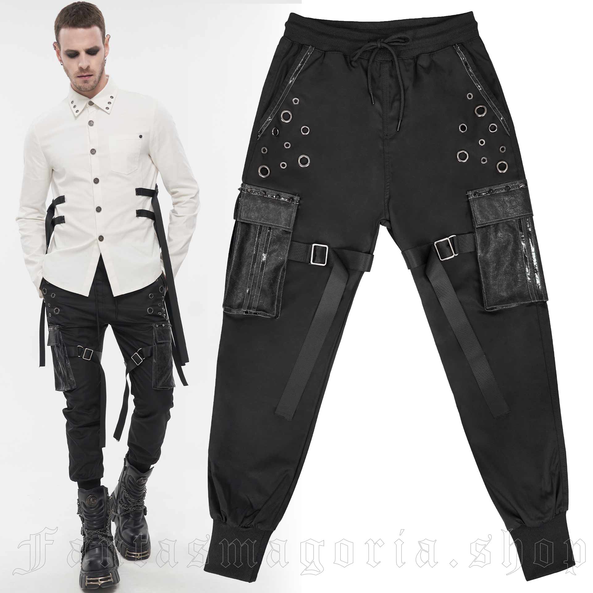 Manhunt Cargo Trousers - Devil Fashion - PT186 1