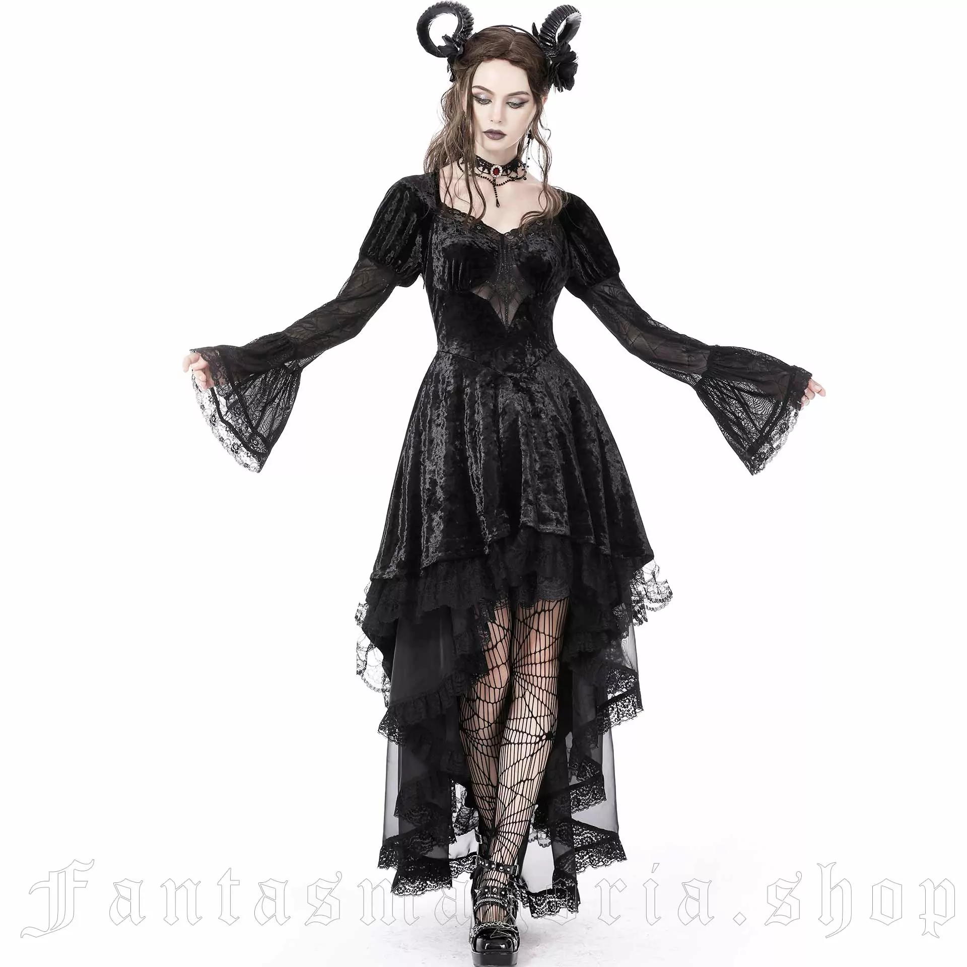 Body Suit Stretch Spiderweb on Black Lace Goth Wiccan Halloween