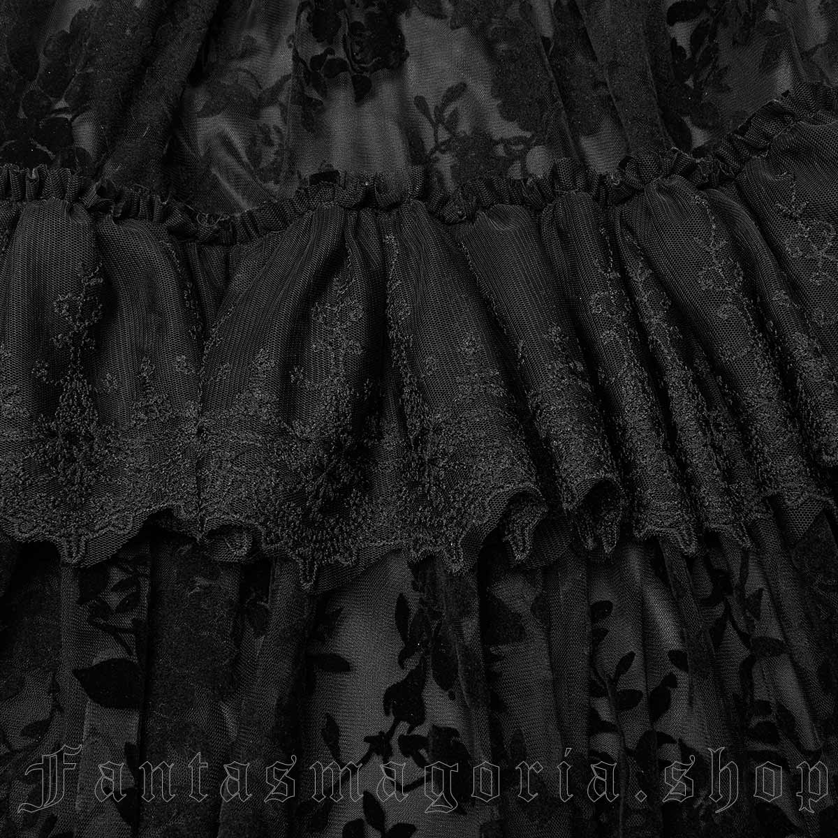 Dark Palace Black Dress - Punk Rave | Fantasmagoria.shop