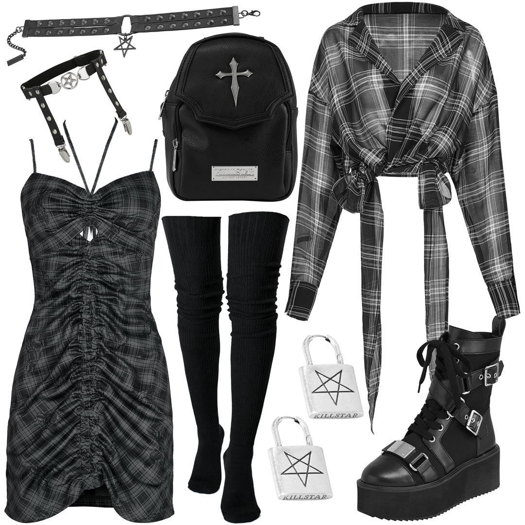 Grunge Goth Outfit Idea
